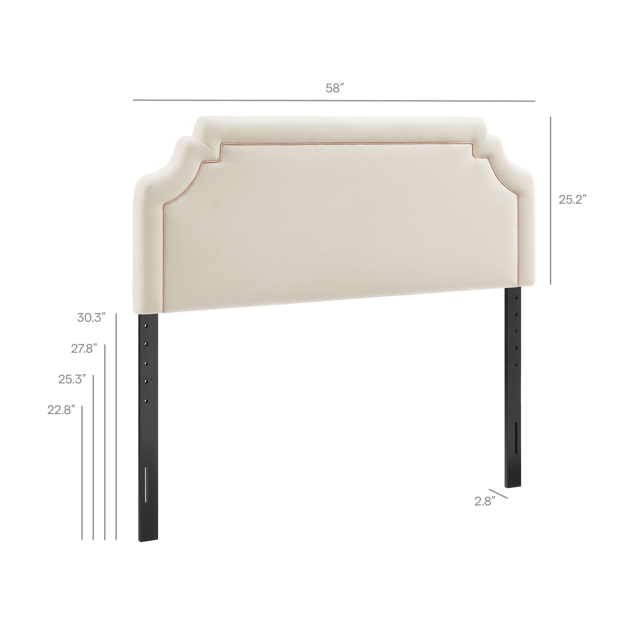 Magnolia Stain-Resistant Performance Velvet Headboard