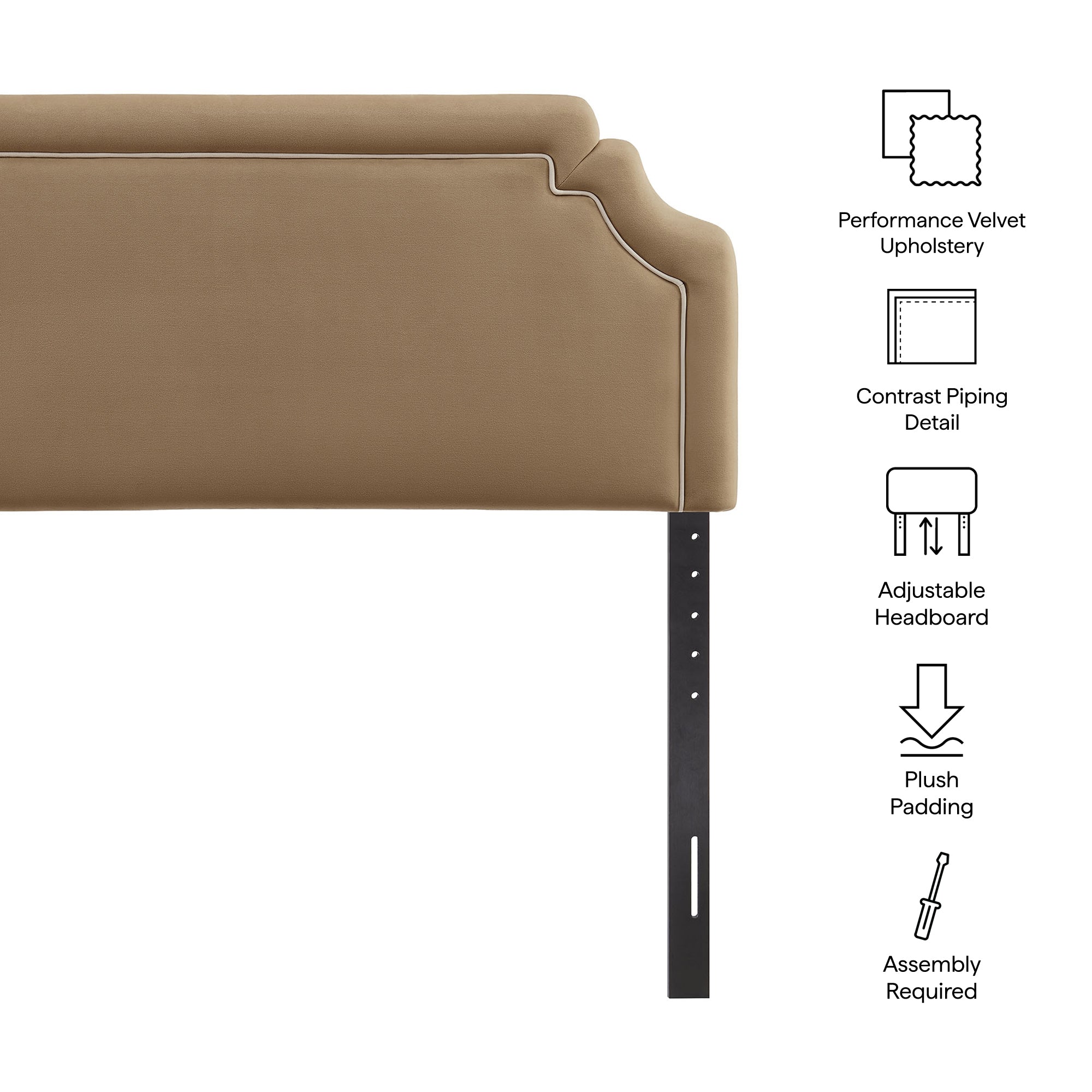 Magnolia Stain-Resistant Performance Velvet Headboard