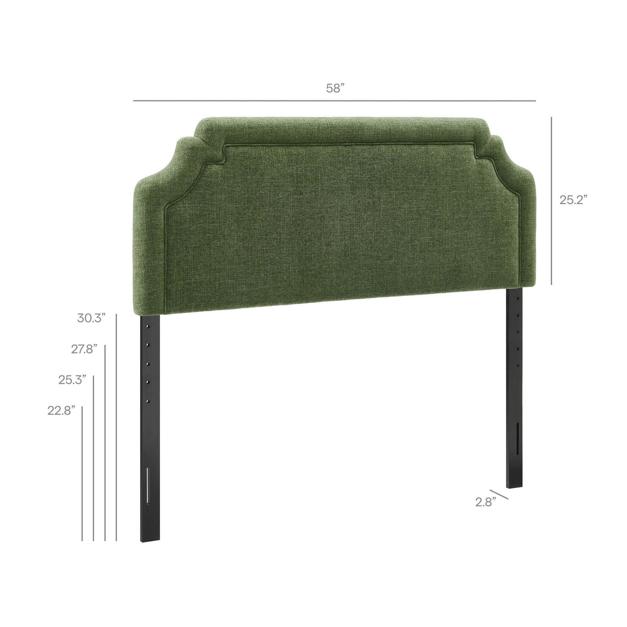 Magnolia Upholstered Fabric Headboard
