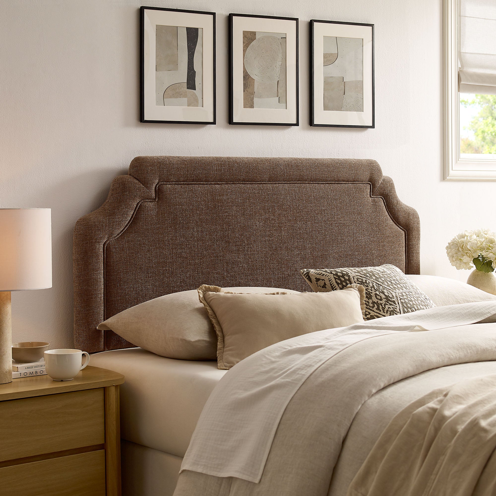 Magnolia Upholstered Fabric Headboard