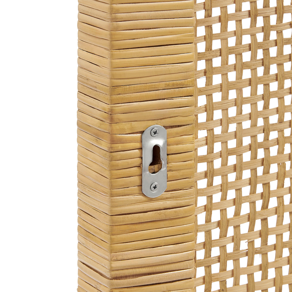 Sandy Wall Mounted Wood and Rattan Headboard