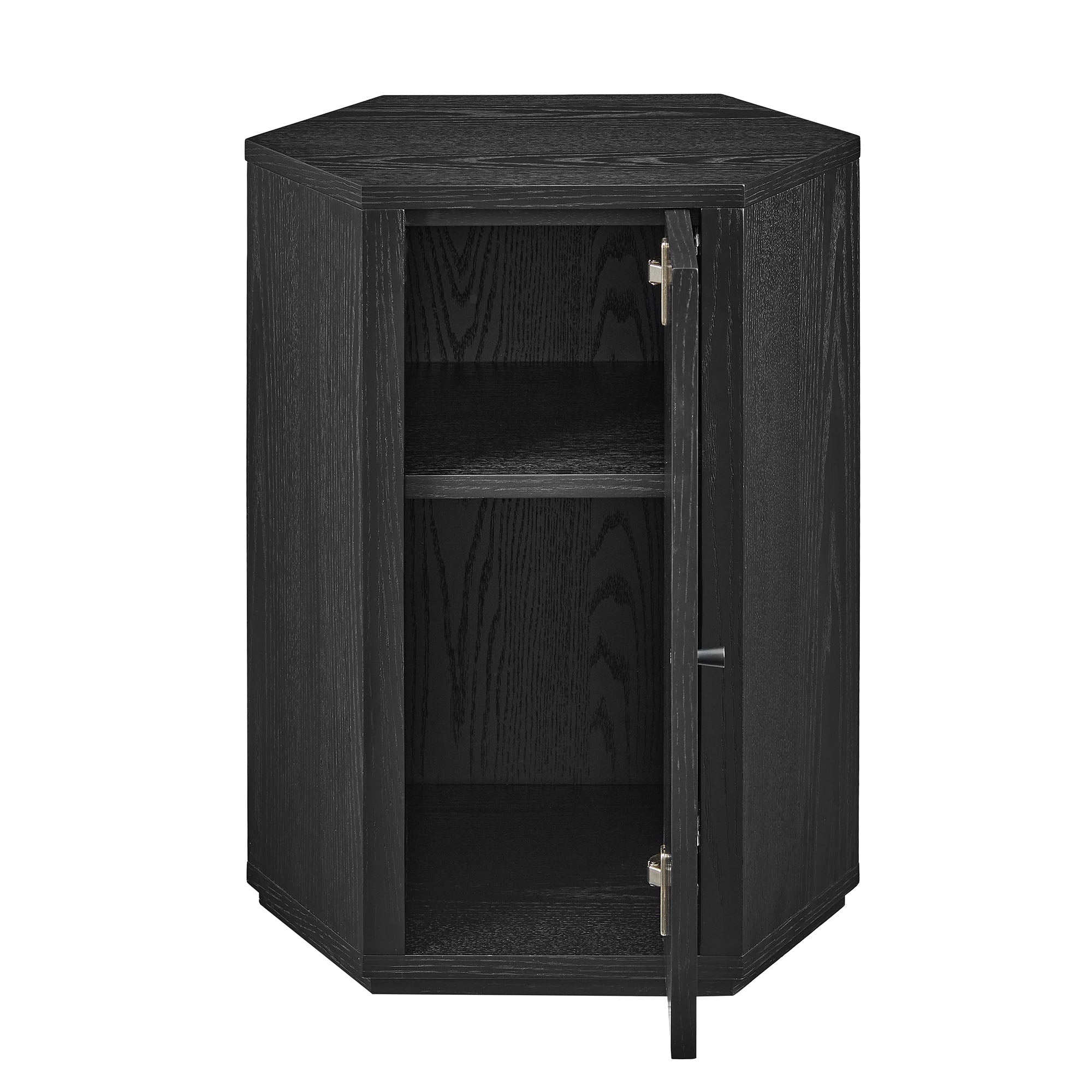 Kade Faceted Wood Side Table