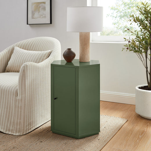 Kade Faceted Semi-Gloss Side Table