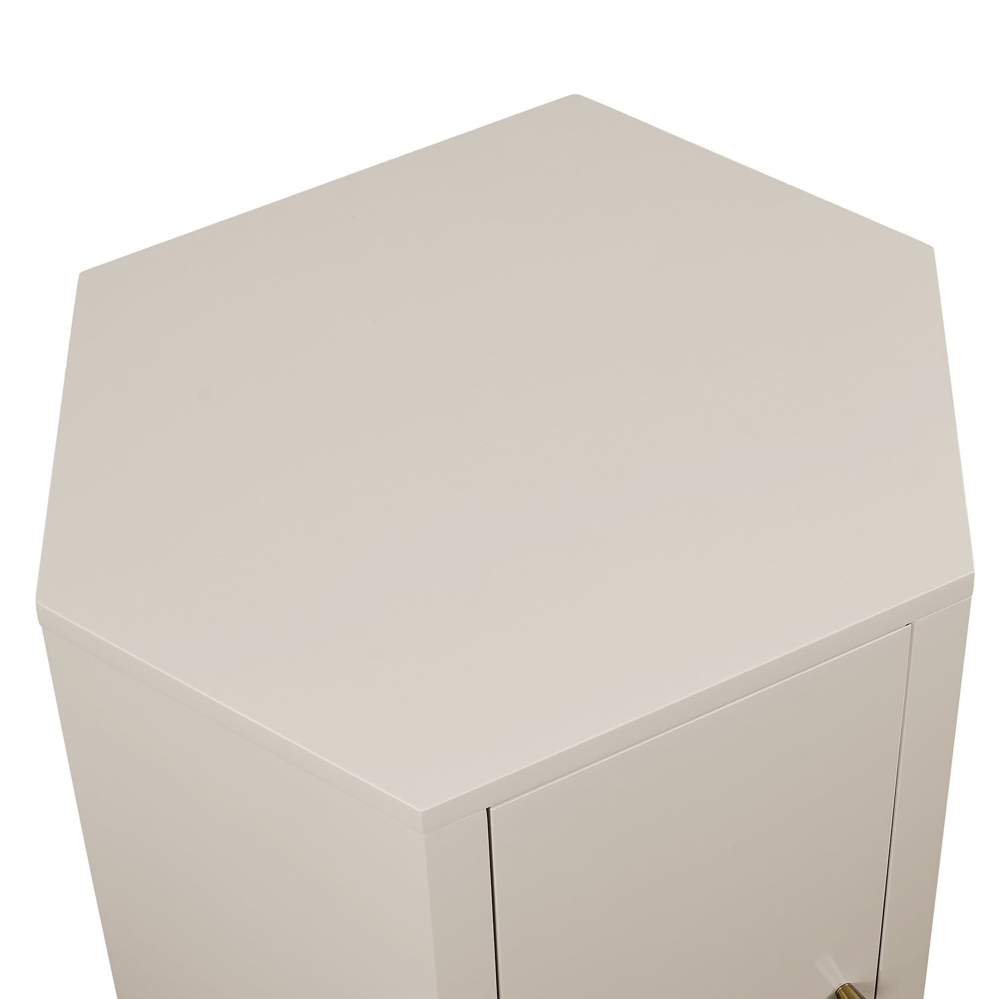 Kade Faceted Semi-Gloss Side Table