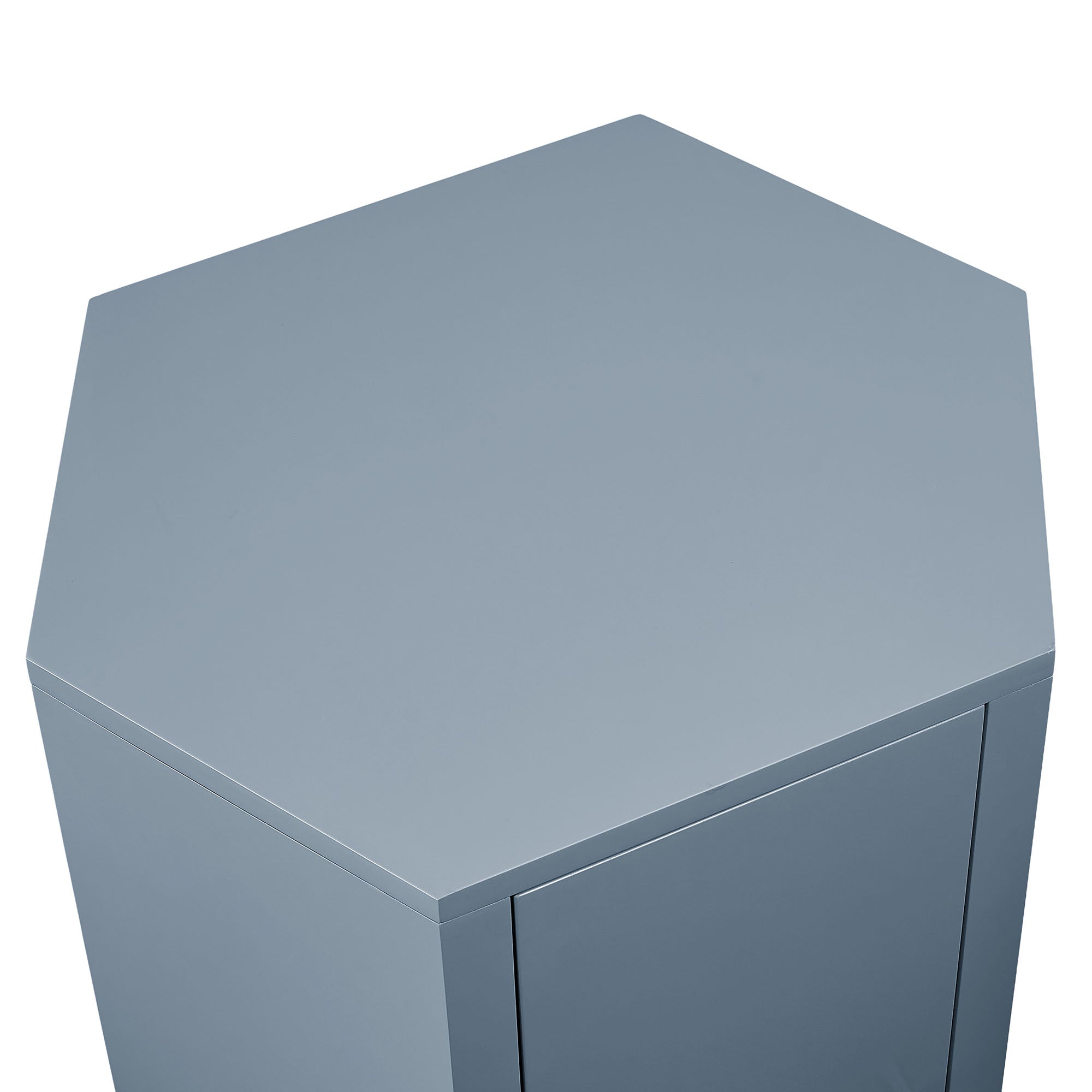 Kade Faceted Semi-Gloss Side Table