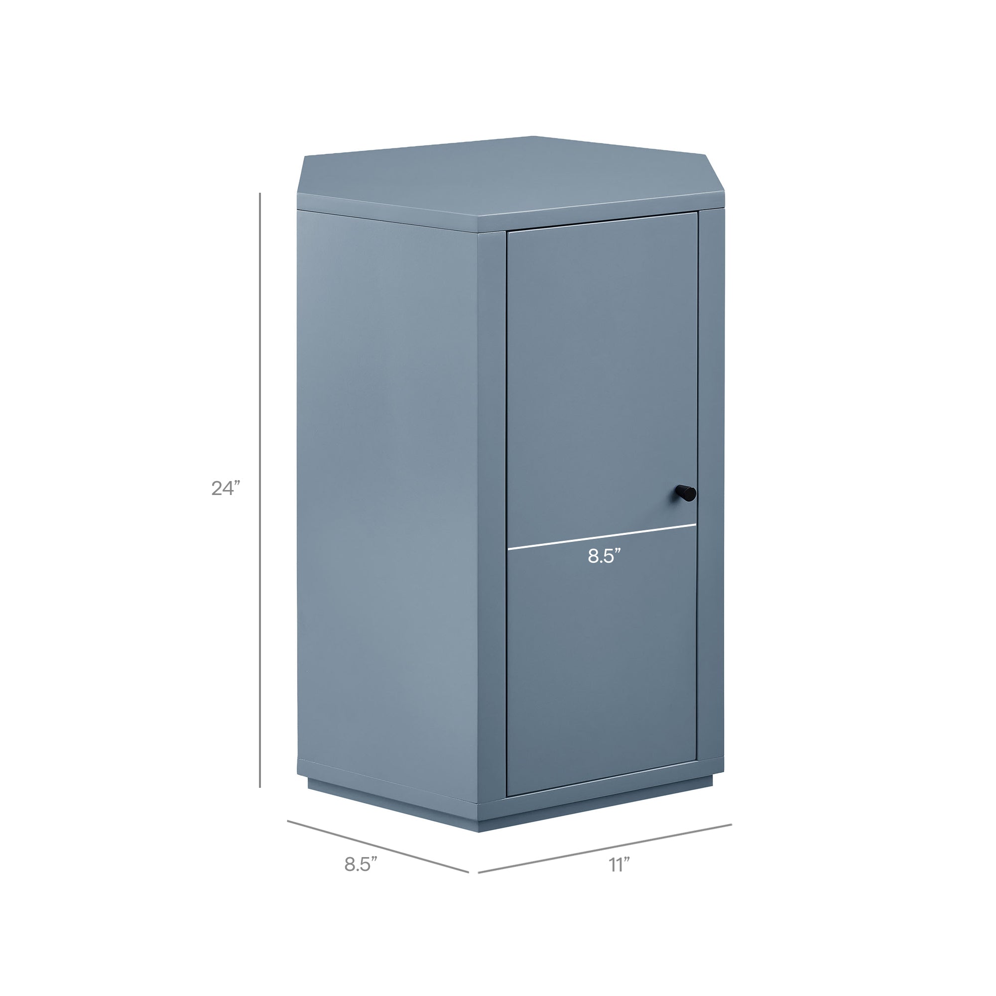 Kade Faceted Semi-Gloss Side Table