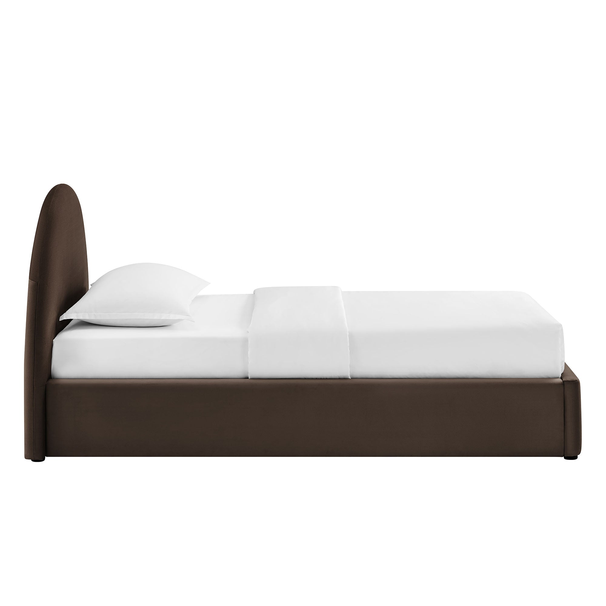 Resort Arched Performance Velvet Storage Platform Bed Frame