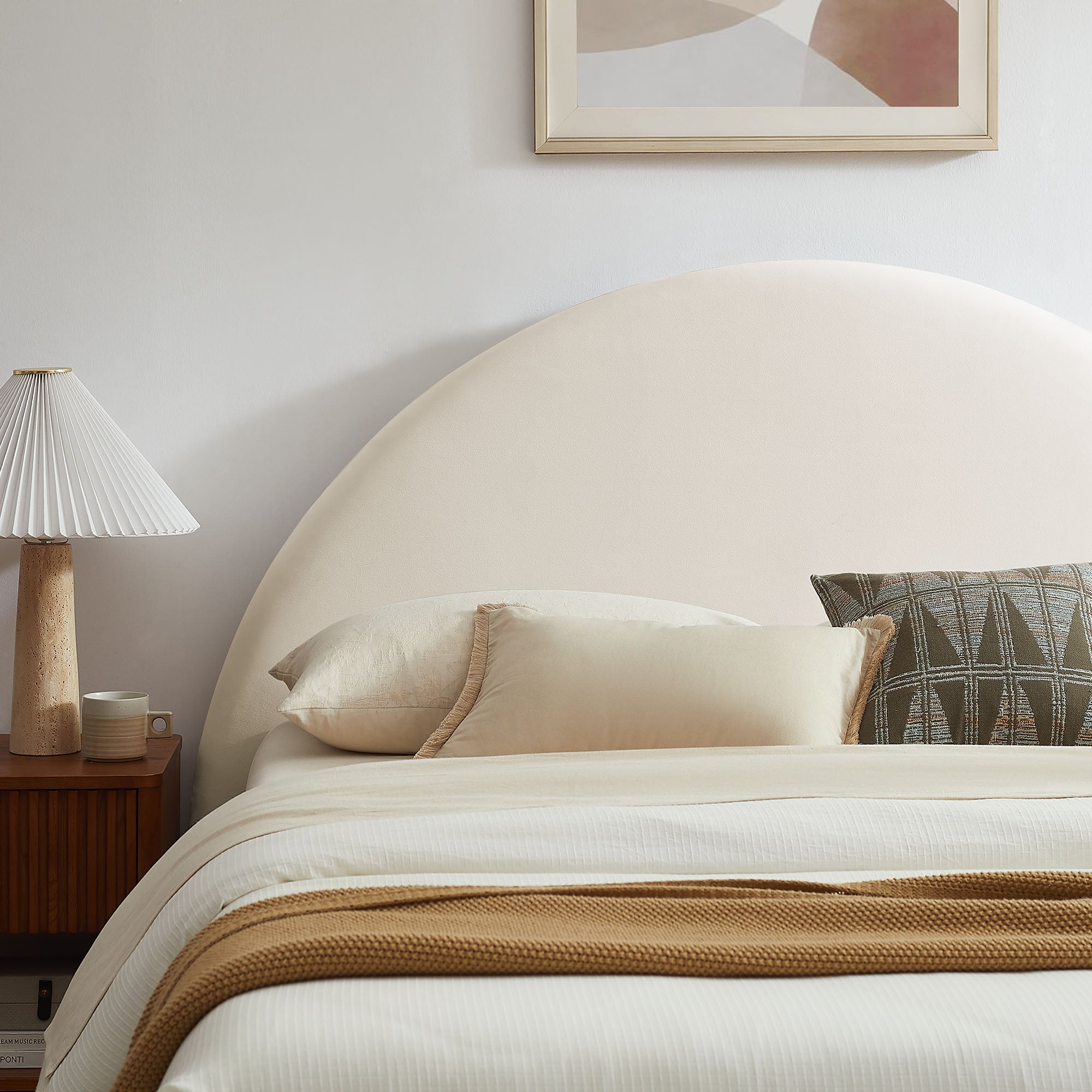 Resort Arched Performance Velvet Storage Platform Bed Frame