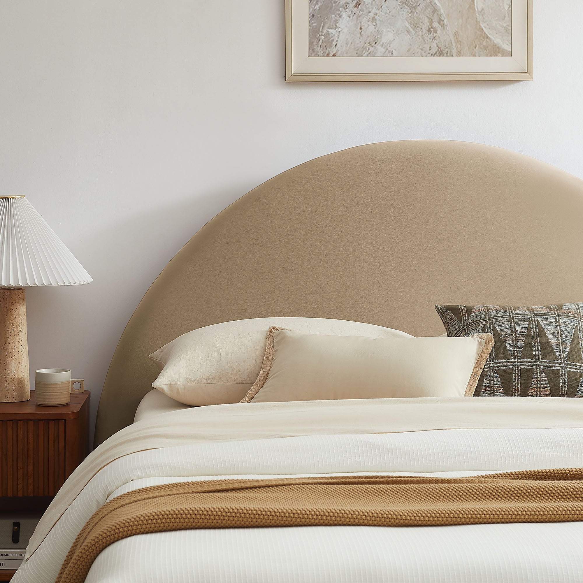 Resort Arched Performance Velvet Storage Platform Bed Frame