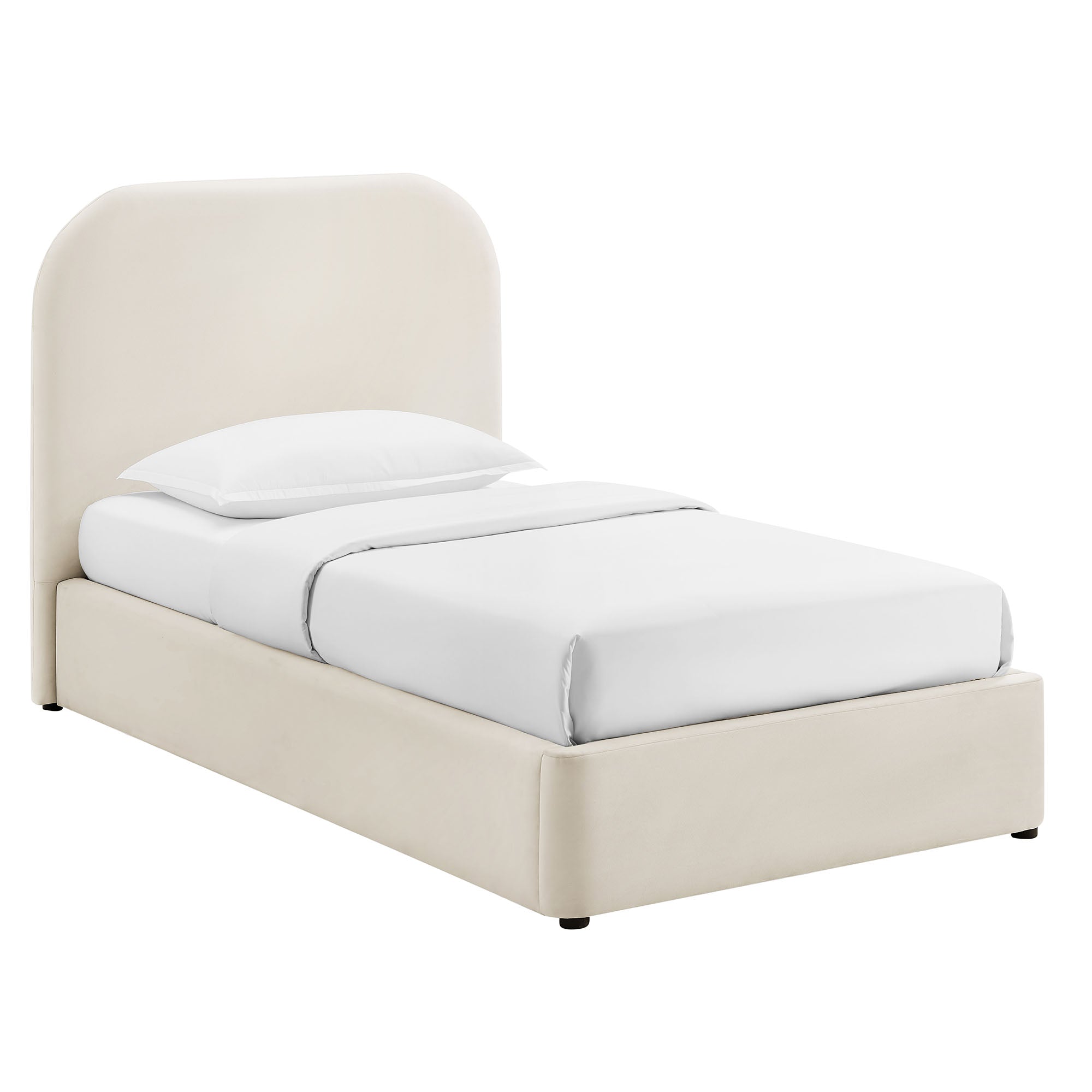 Keynote Performance Velvet Storage Platform Bed Frame