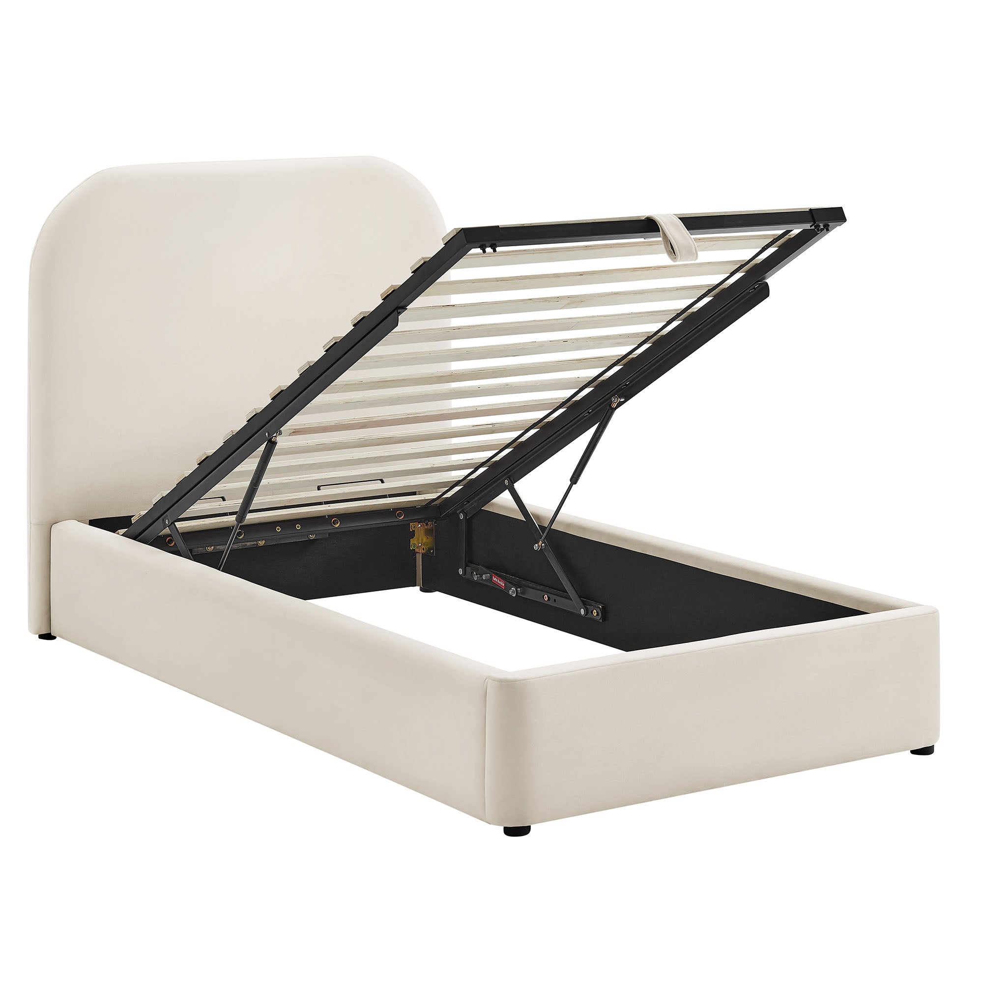 Keynote Performance Velvet Storage Platform Bed Frame