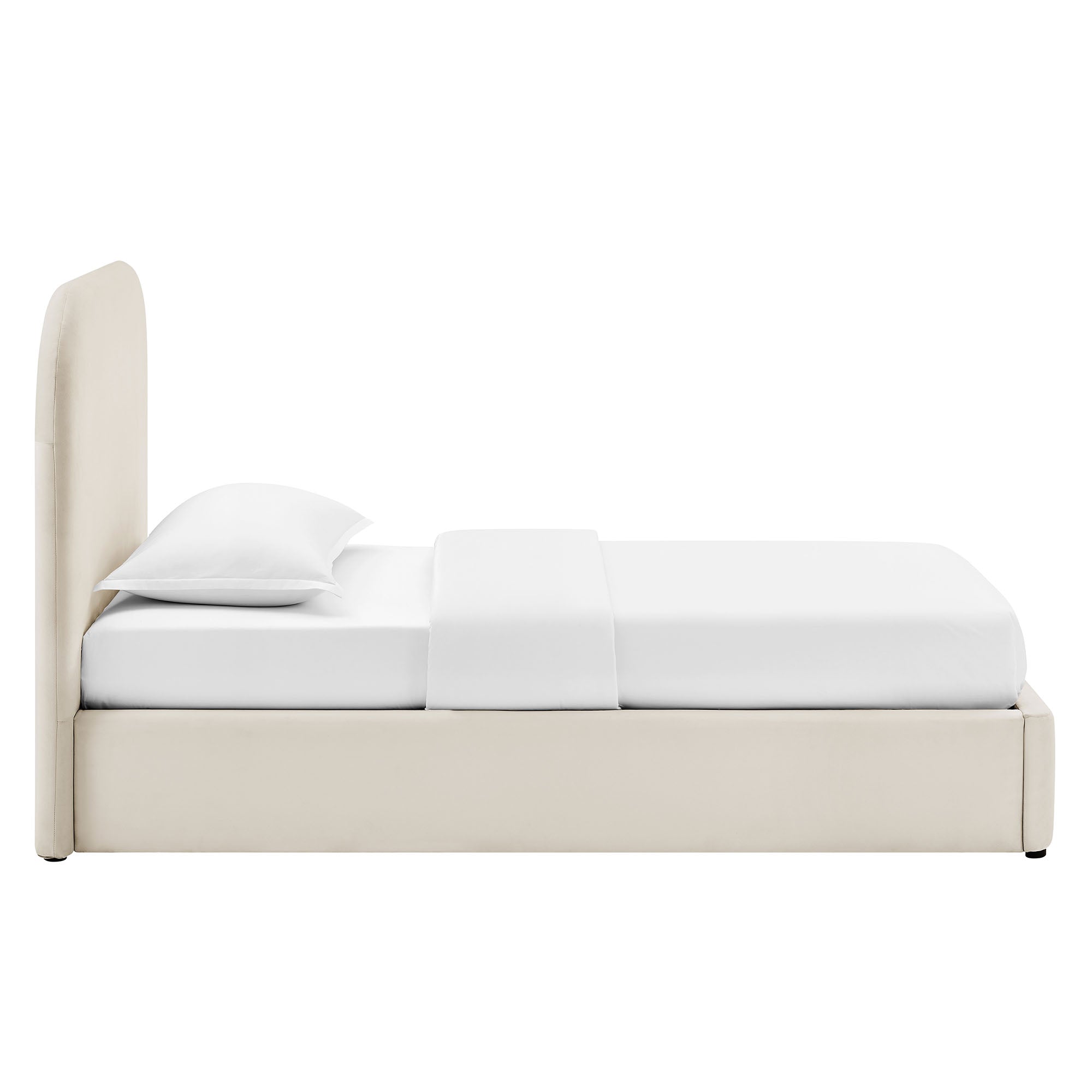 Keynote Performance Velvet Storage Platform Bed Frame