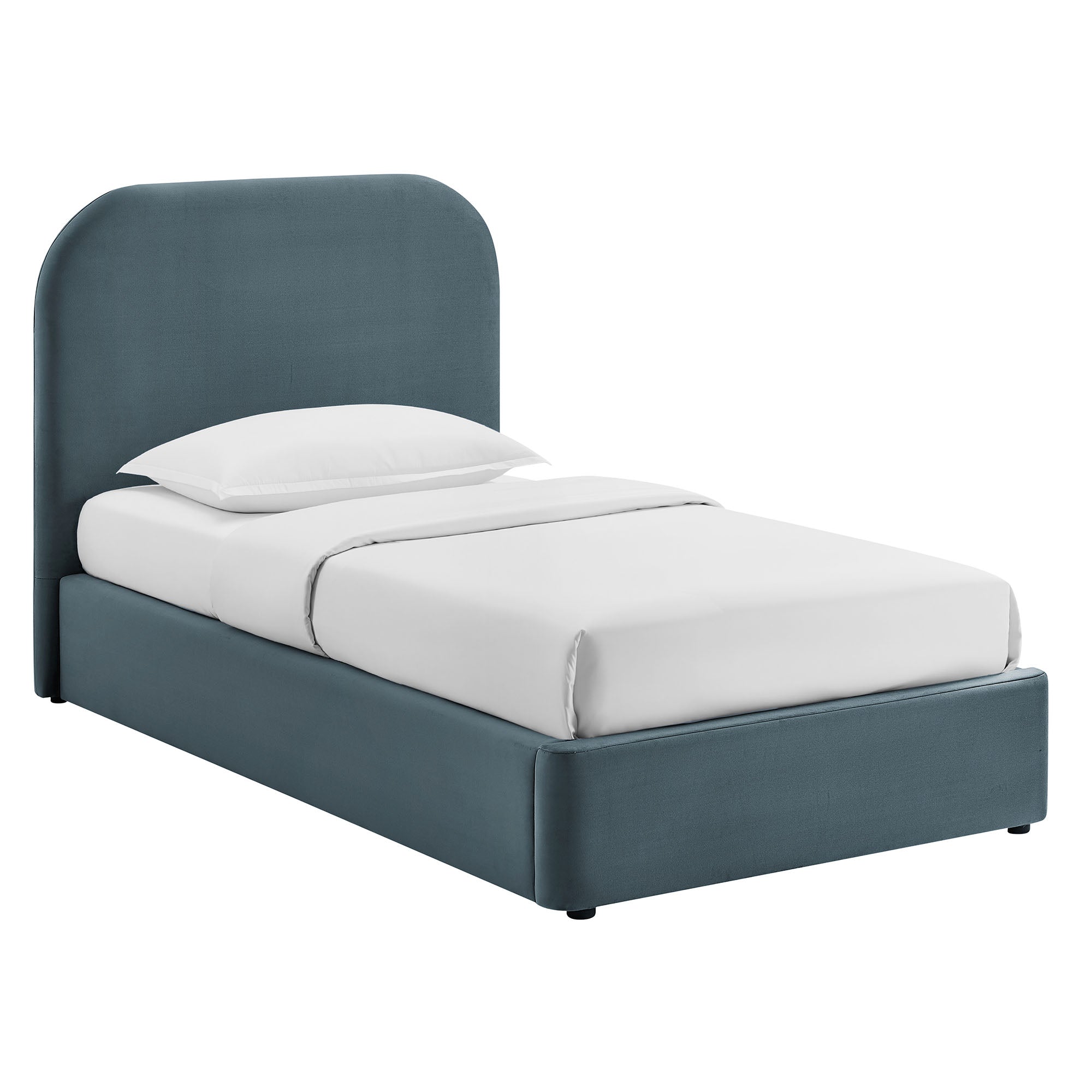 Keynote Performance Velvet Storage Platform Bed Frame