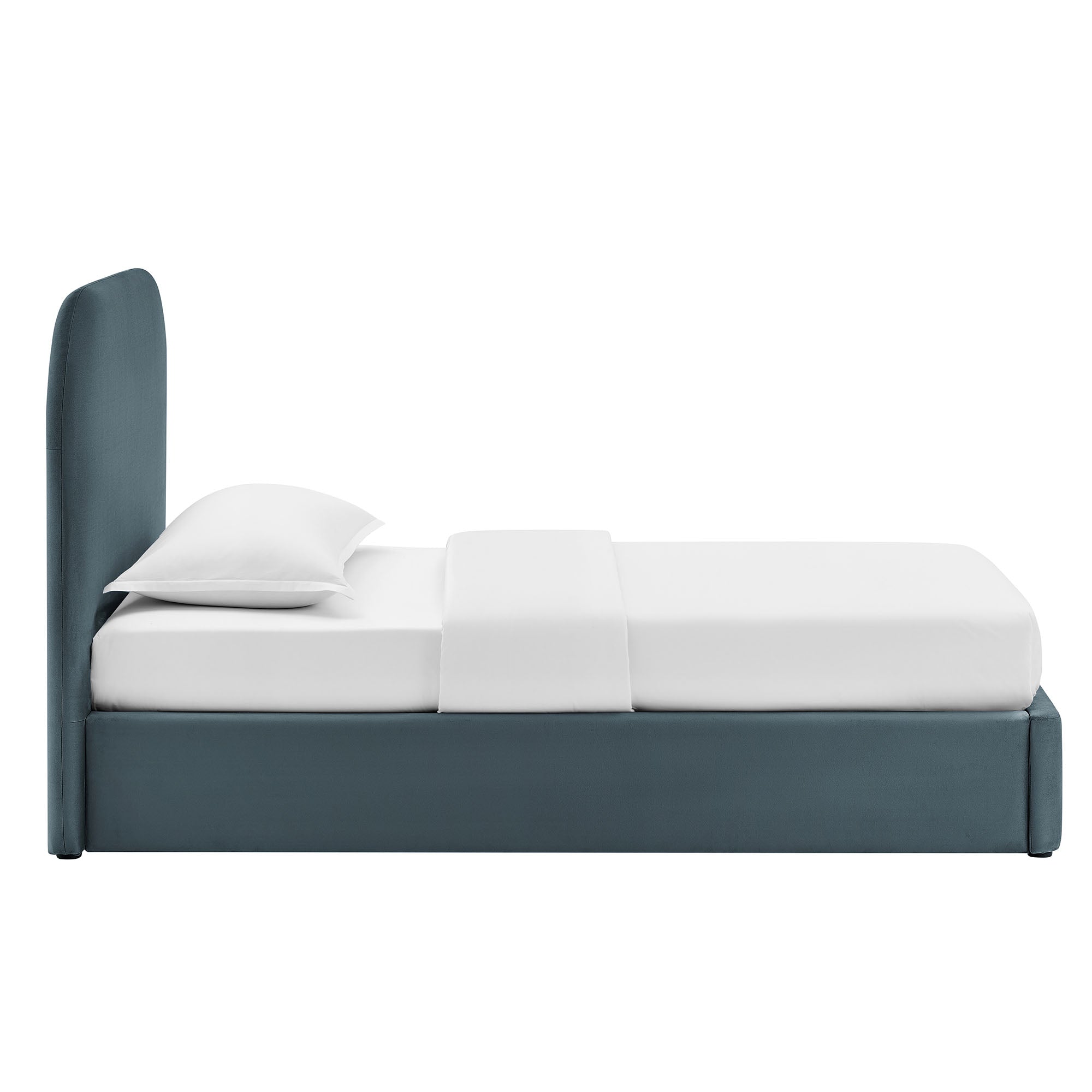 Keynote Performance Velvet Storage Platform Bed Frame
