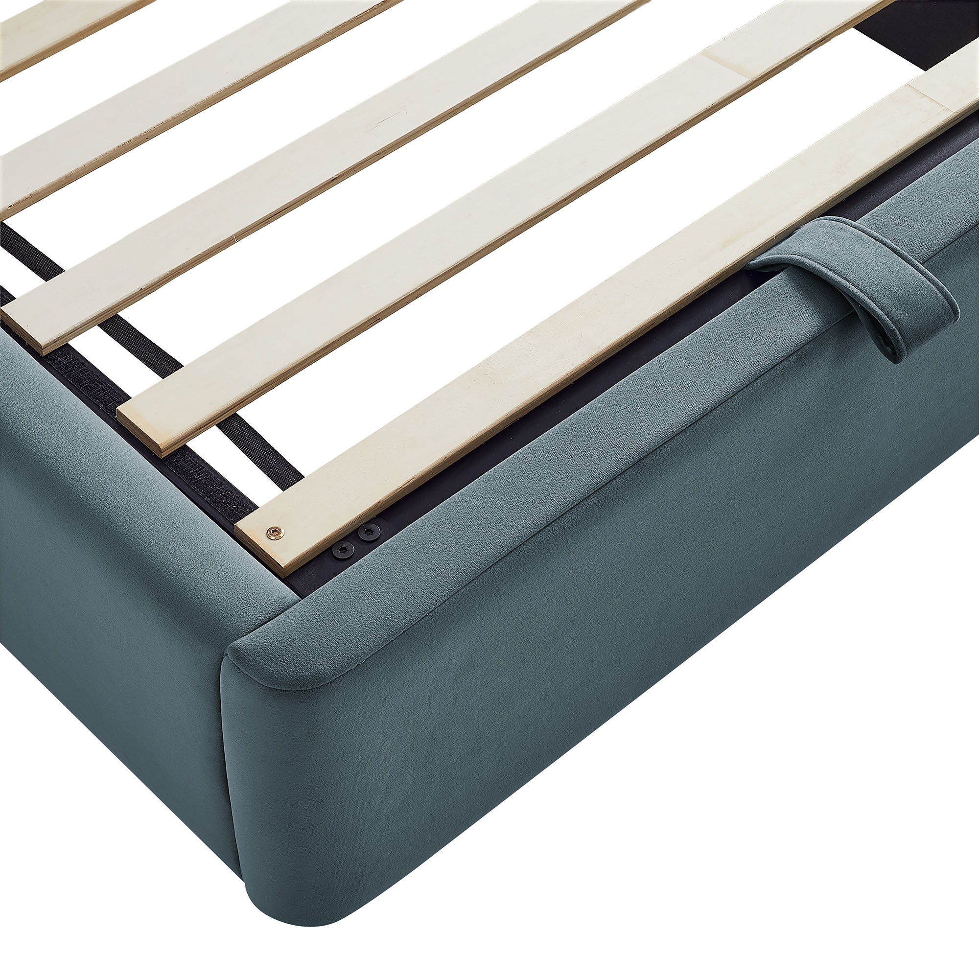 Keynote Performance Velvet Storage Platform Bed Frame