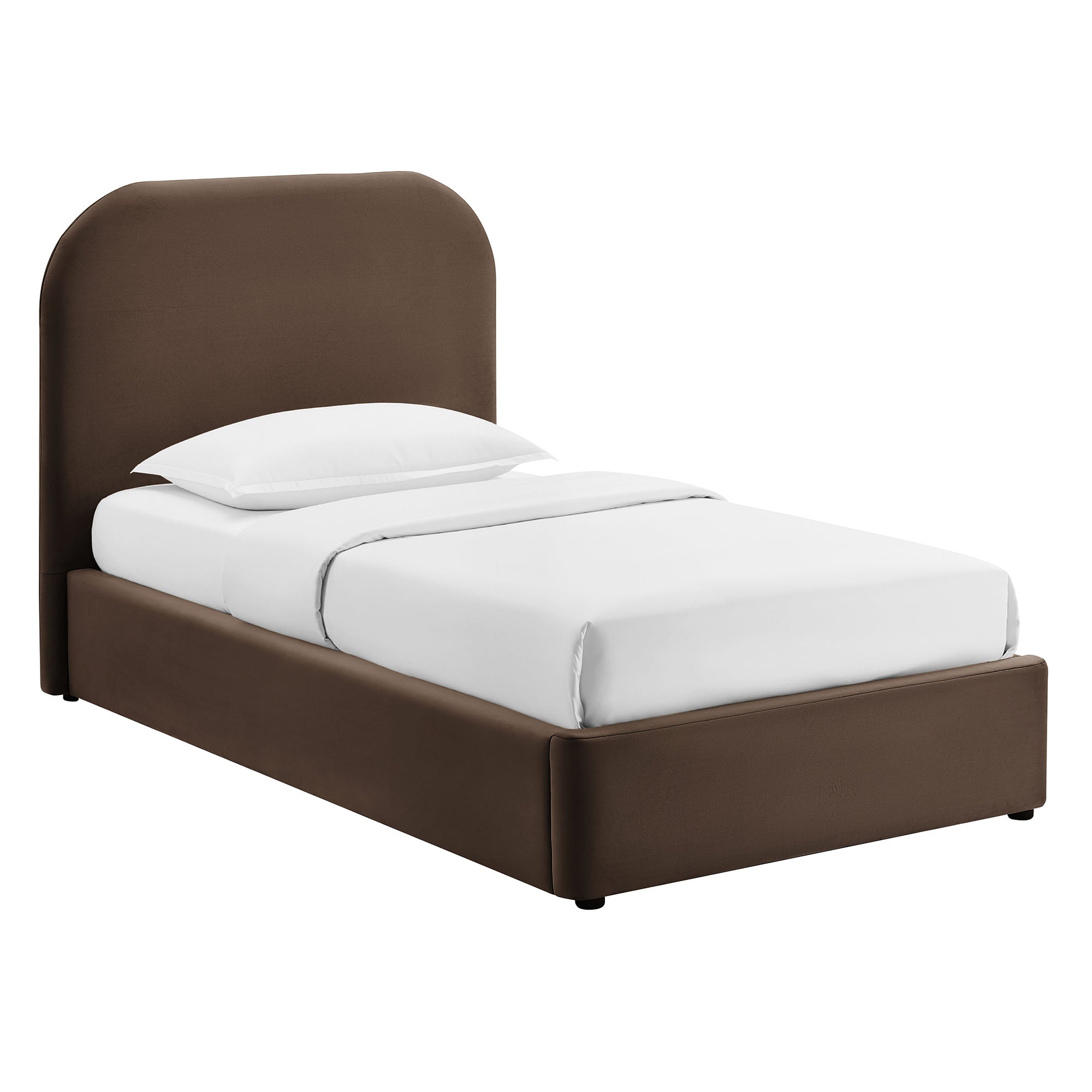 Keynote Performance Velvet Storage Platform Bed Frame