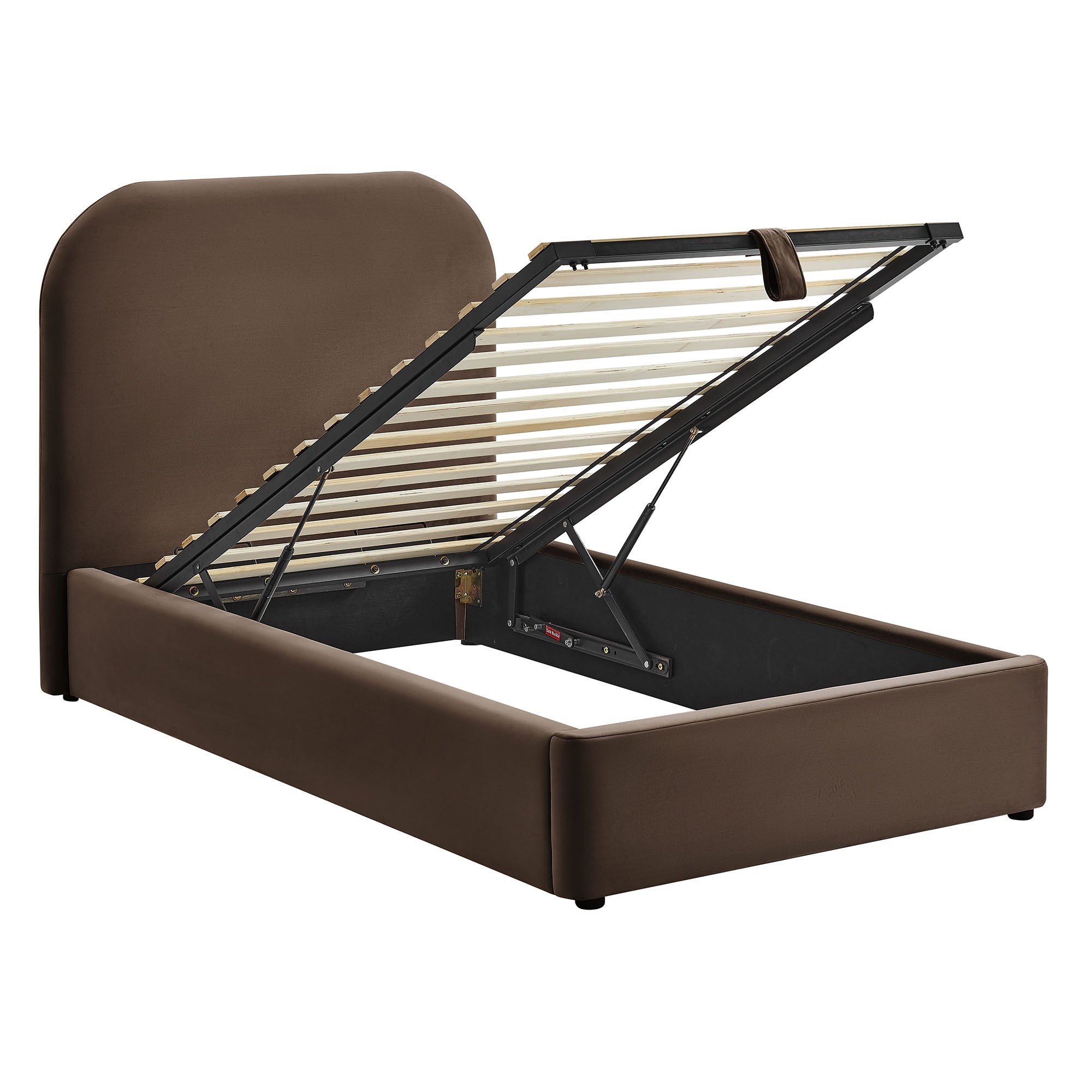 Keynote Performance Velvet Storage Platform Bed Frame