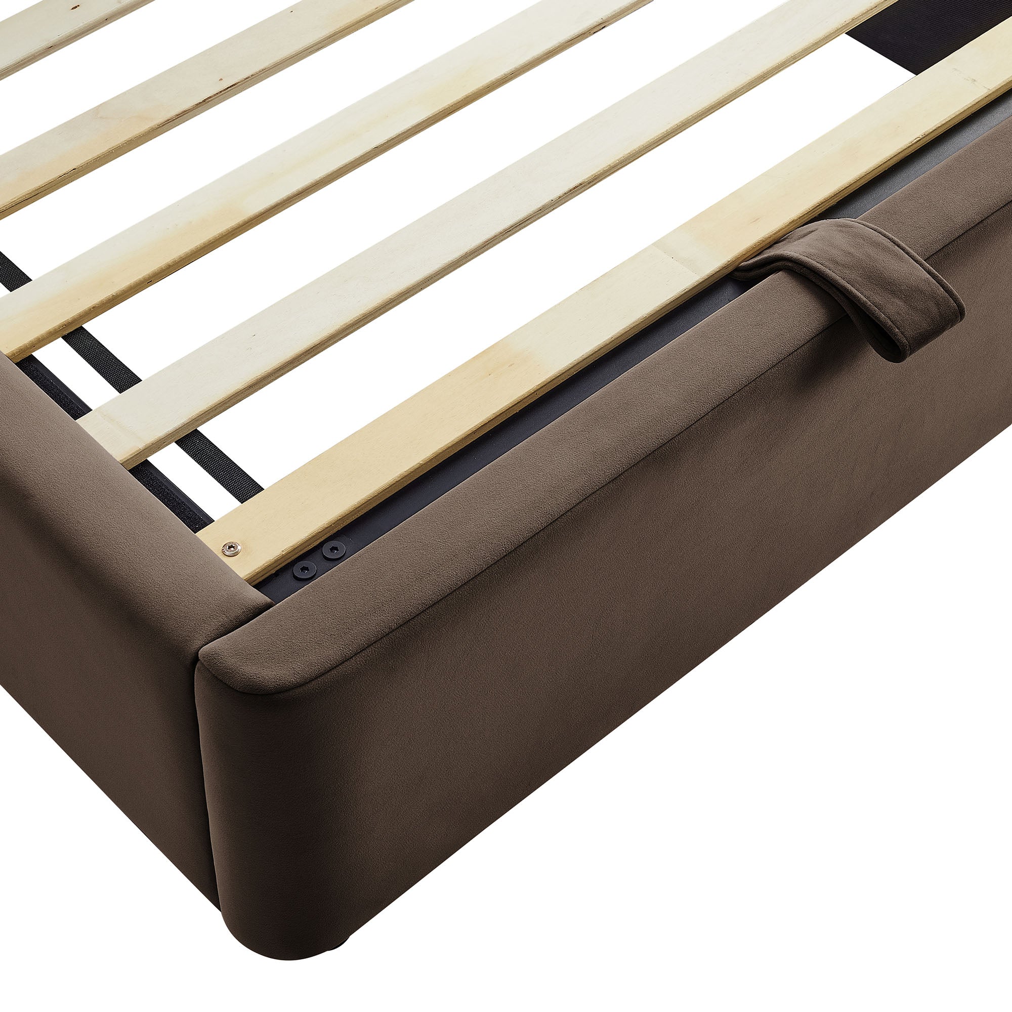 Keynote Performance Velvet Storage Platform Bed Frame