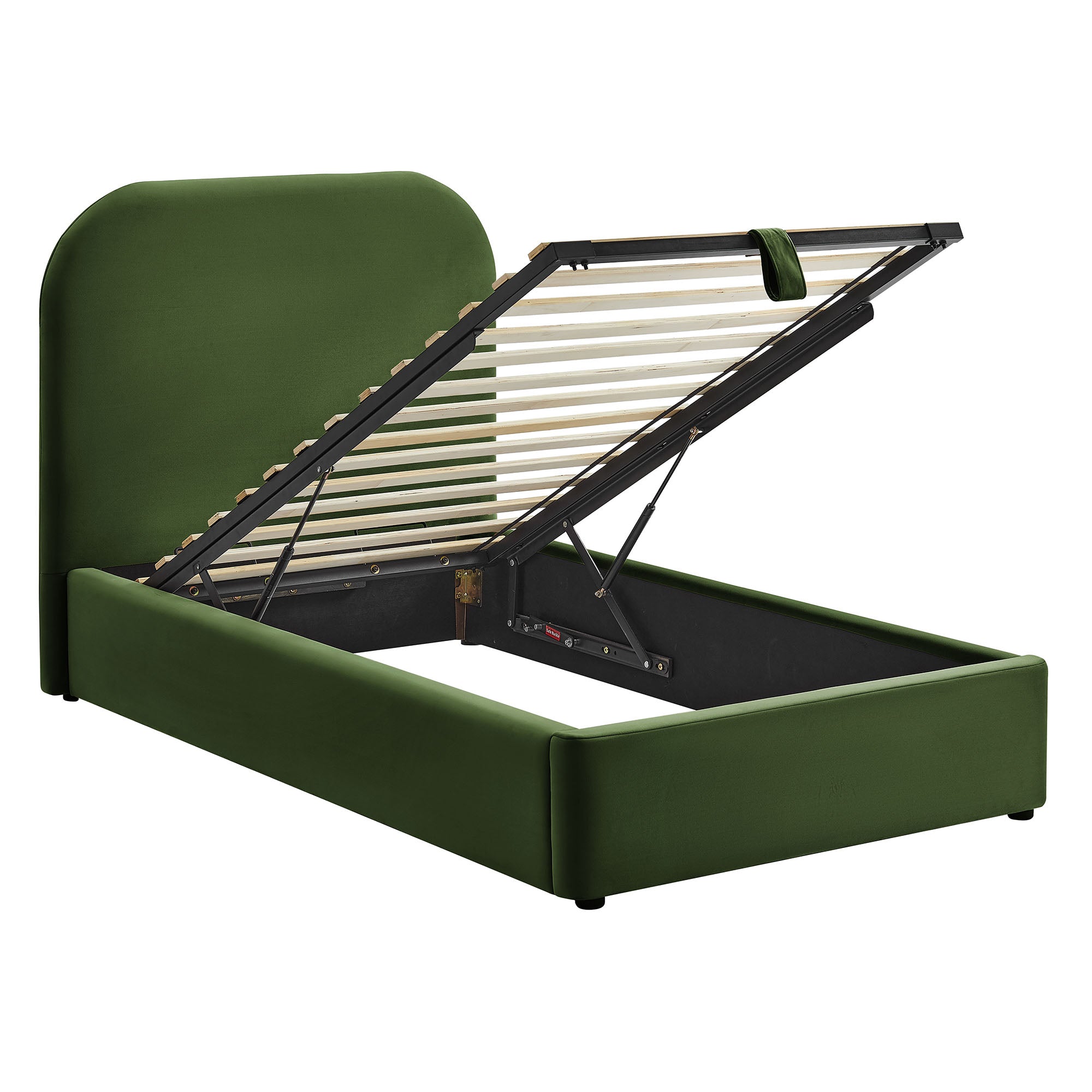 Keynote Performance Velvet Storage Platform Bed Frame