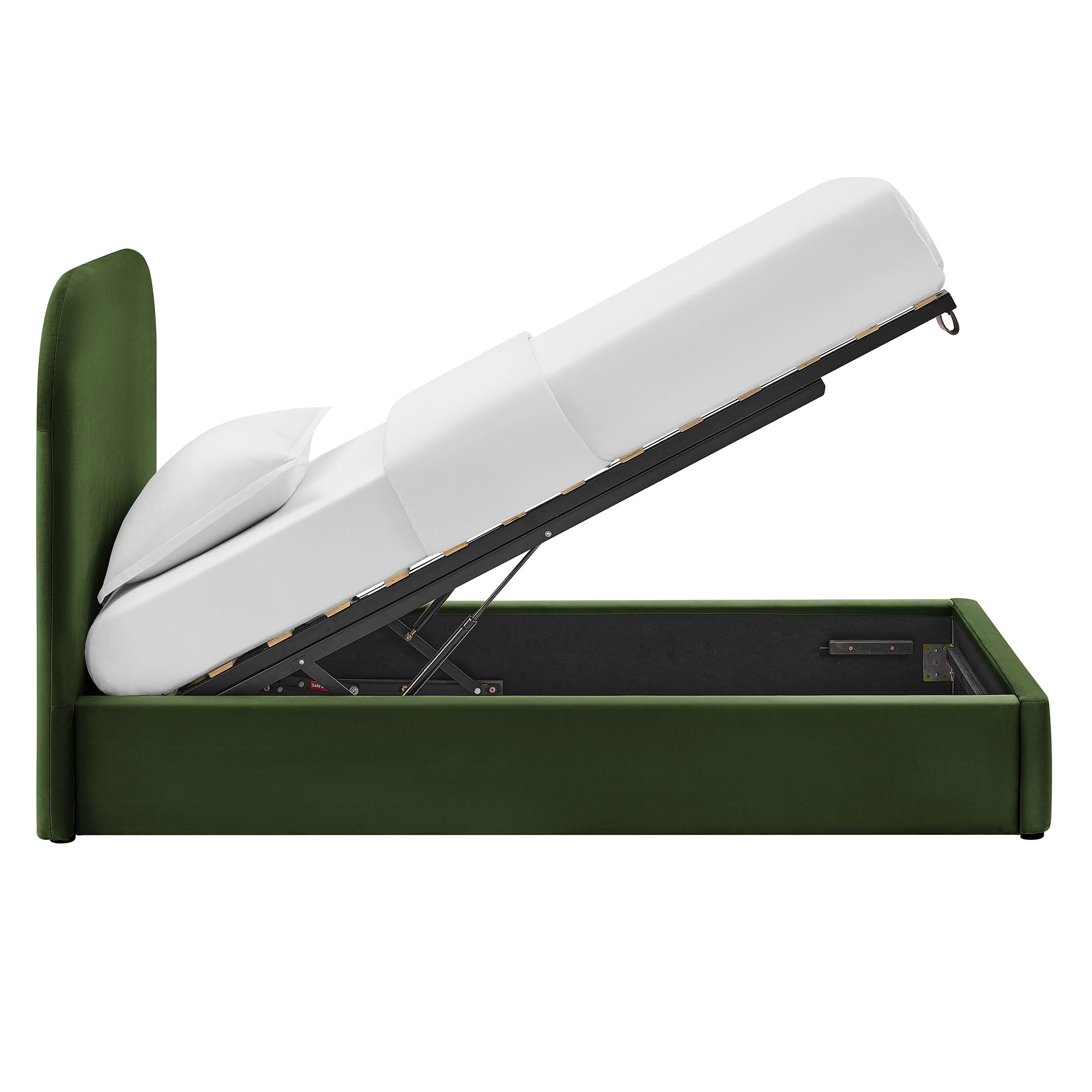 Keynote Performance Velvet Storage Platform Bed Frame