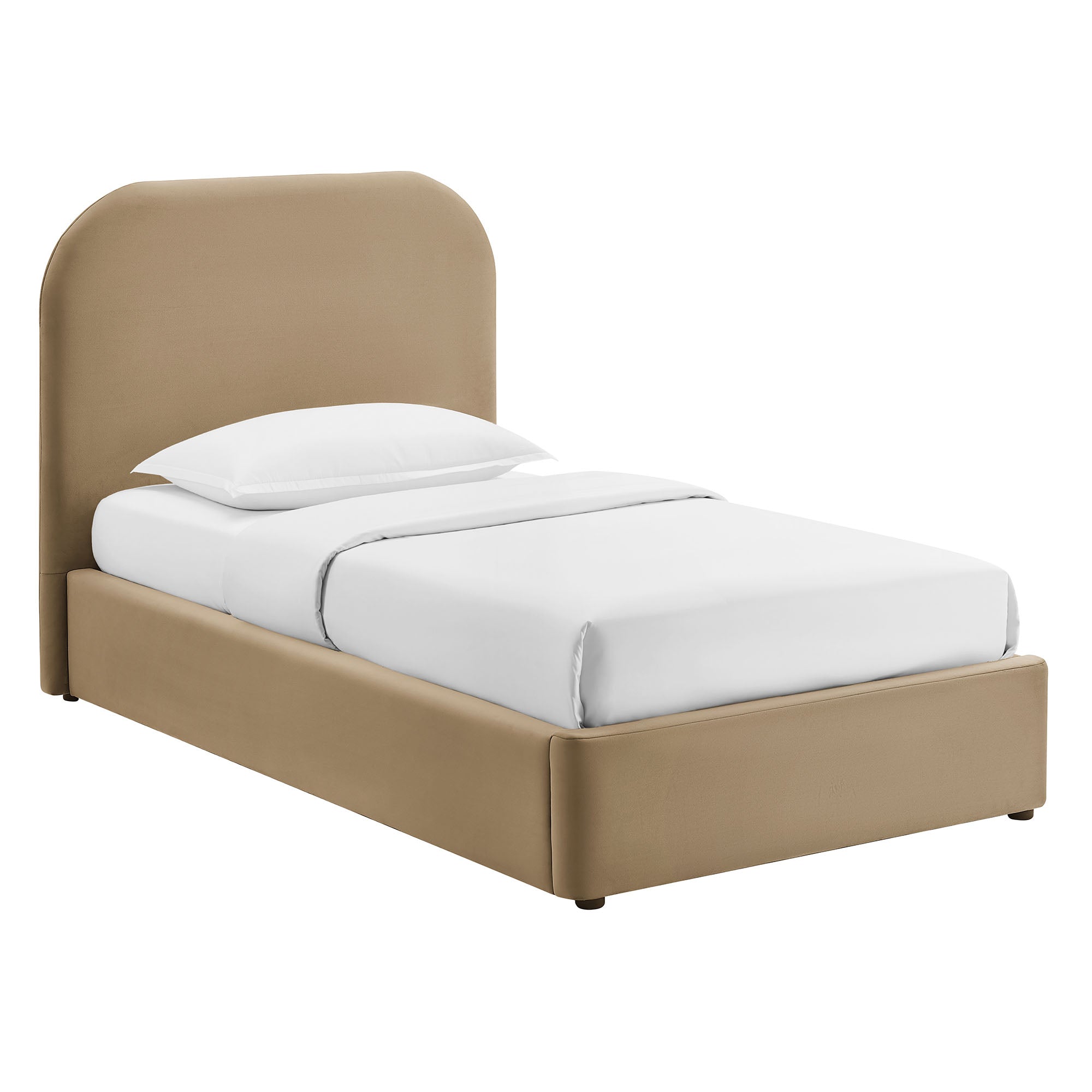 Keynote Performance Velvet Storage Platform Bed Frame