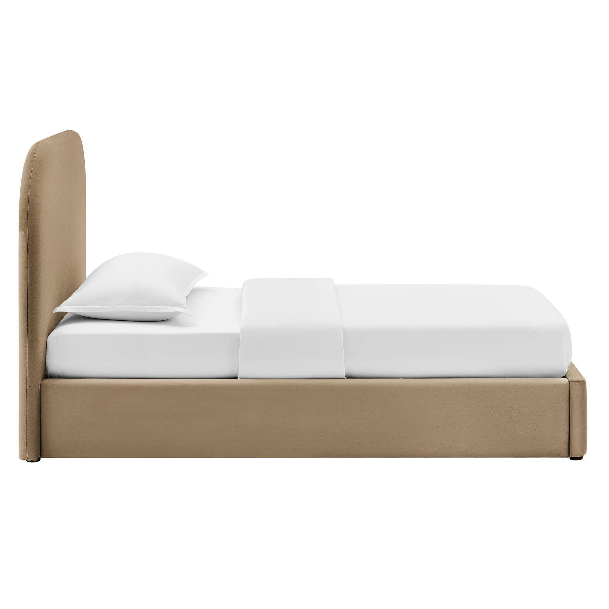 Keynote Performance Velvet Storage Platform Bed Frame