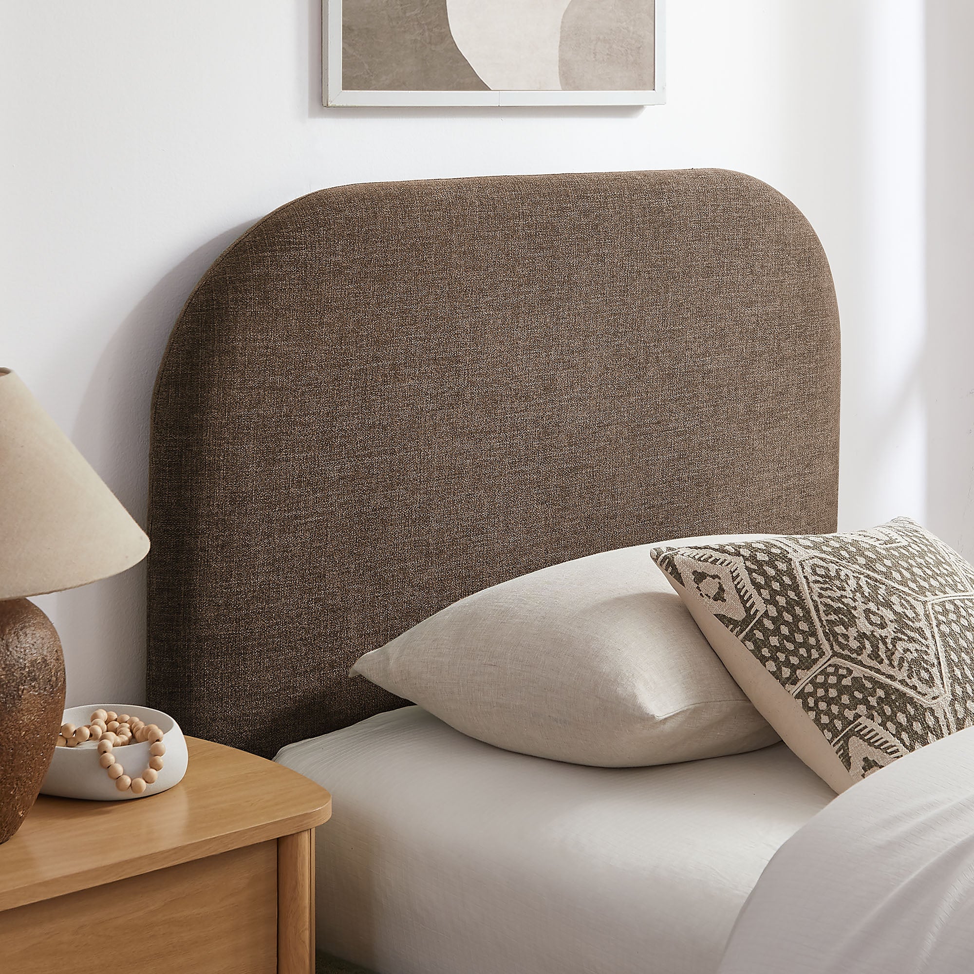 Keynote Fabric Upholstered Storage Platform Bed Frame