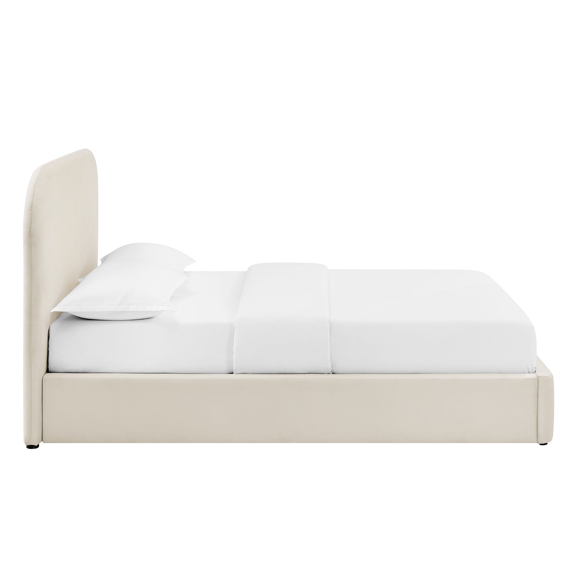 Keynote Performance Velvet Storage Platform Bed Frame