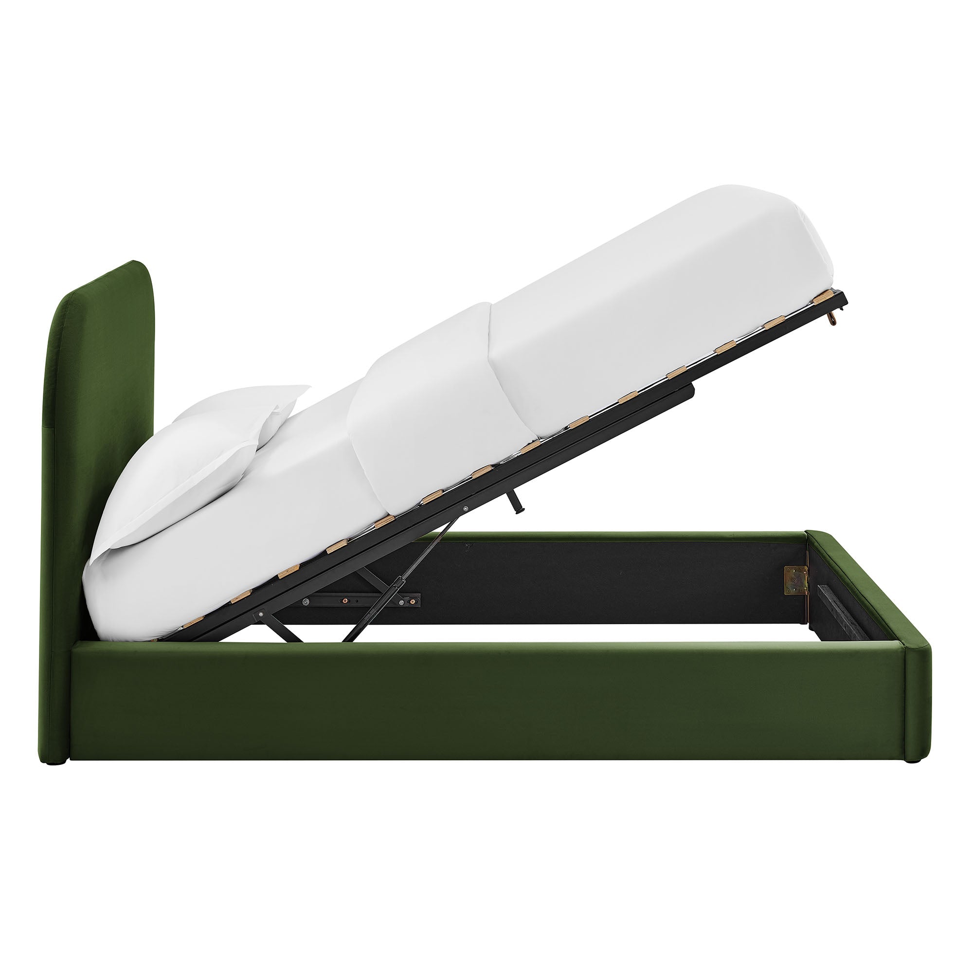 Keynote Performance Velvet Storage Platform Bed Frame