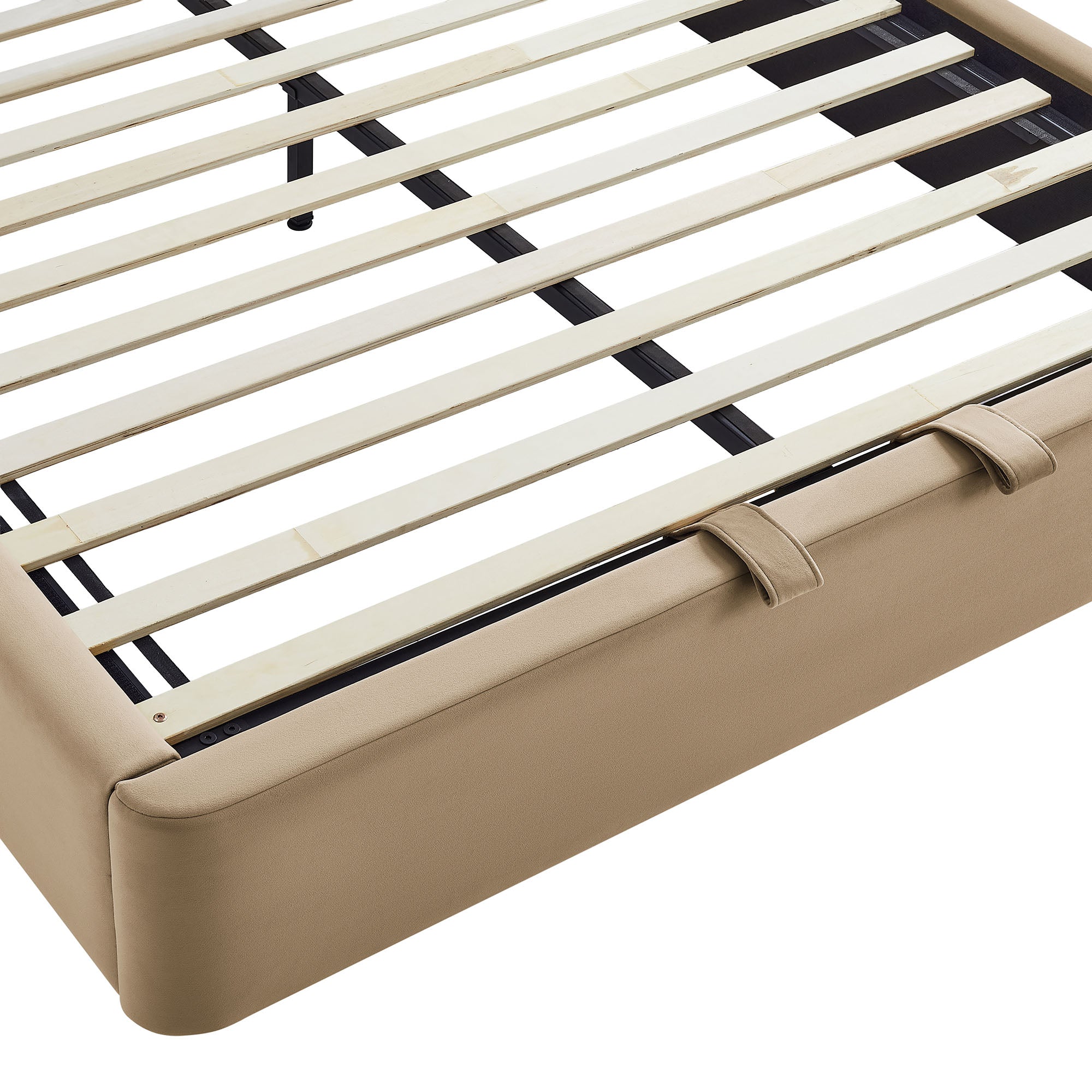 Keynote Performance Velvet Storage Platform Bed Frame