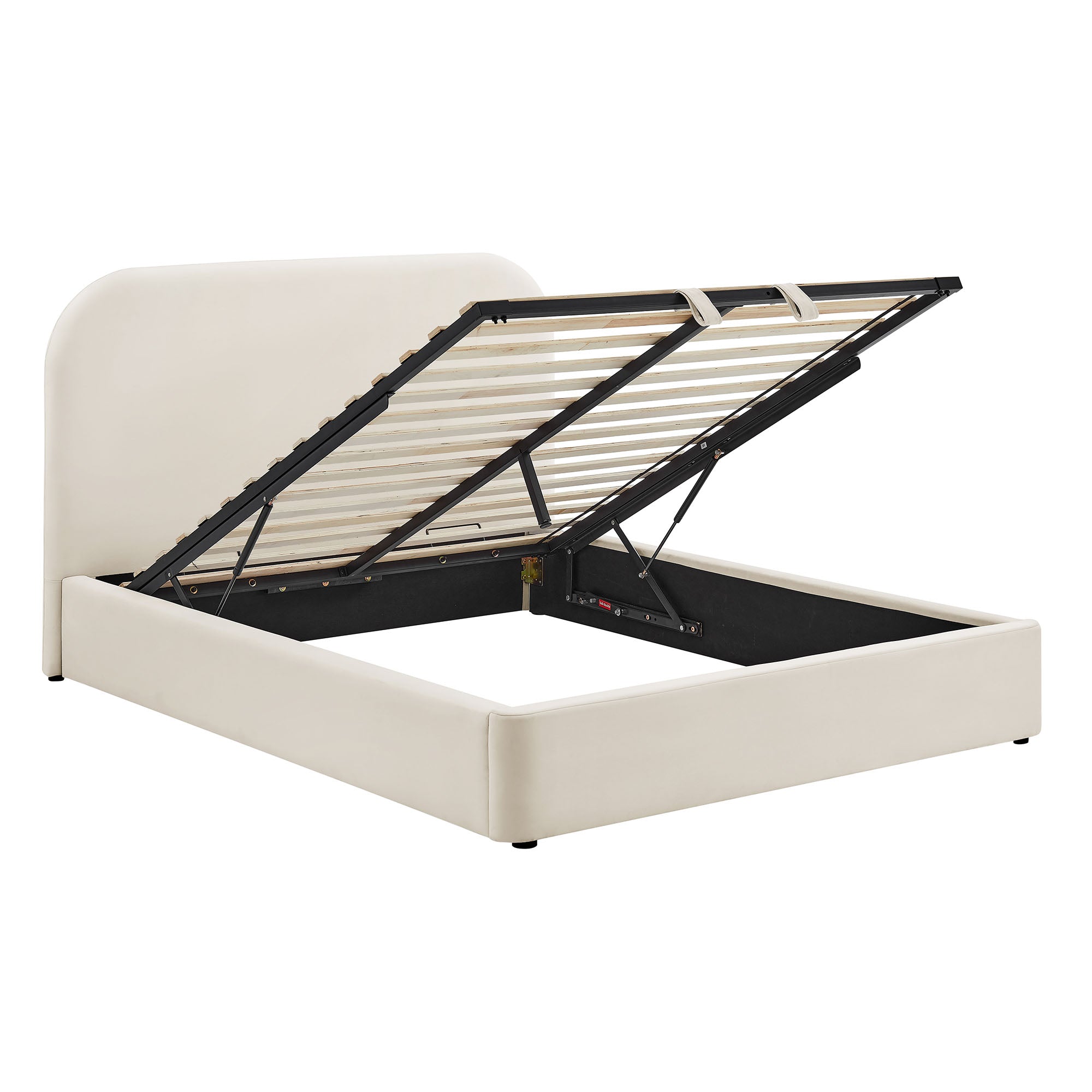 Keynote Performance Velvet Storage Platform Bed Frame