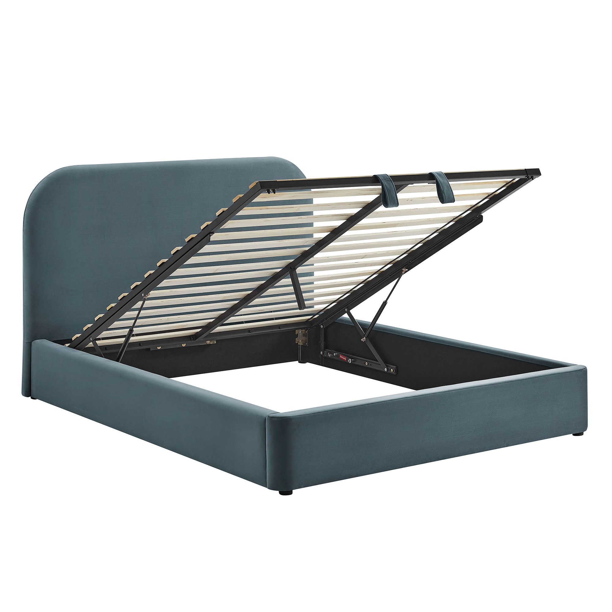 Keynote Performance Velvet Storage Platform Bed Frame