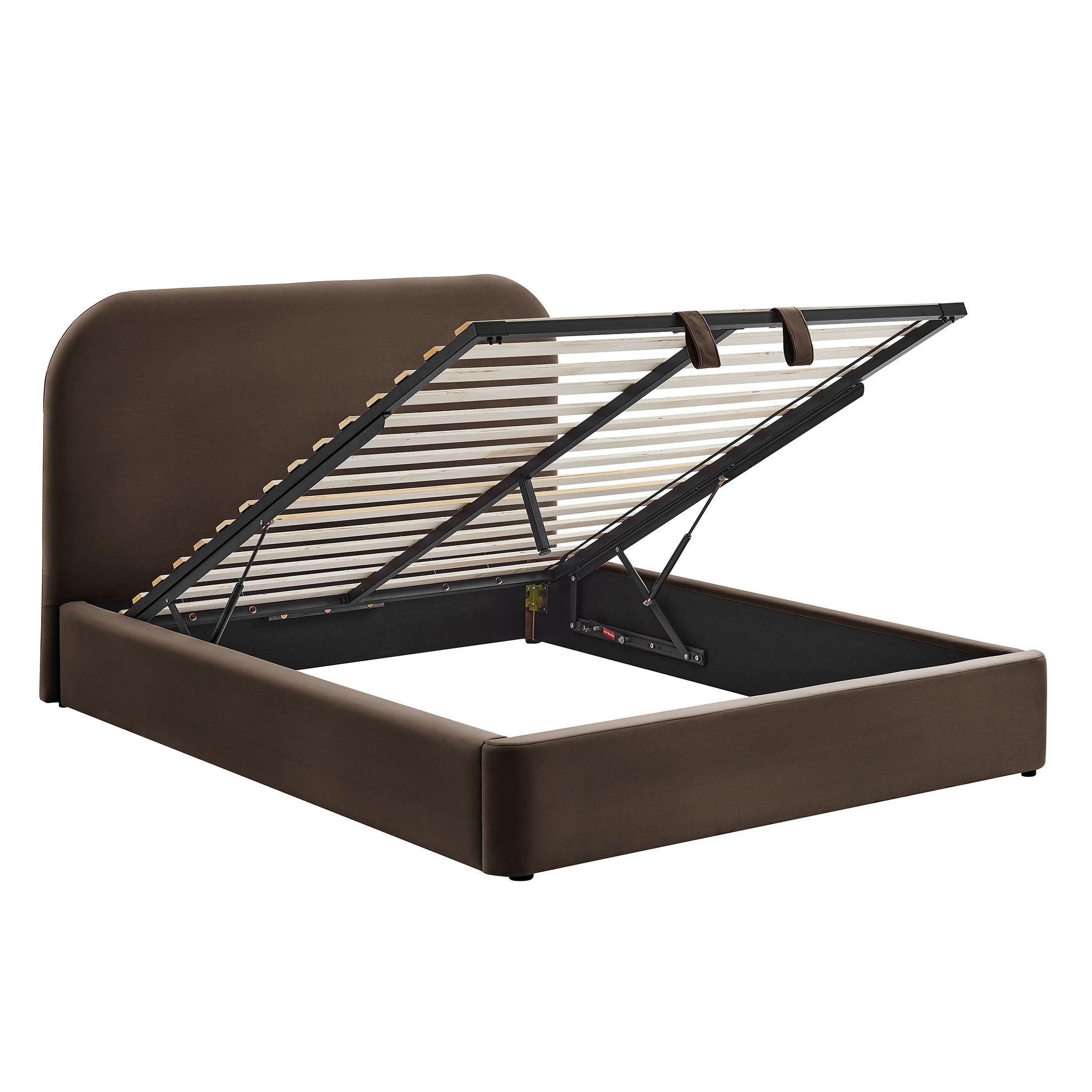 Keynote Performance Velvet Storage Platform Bed Frame