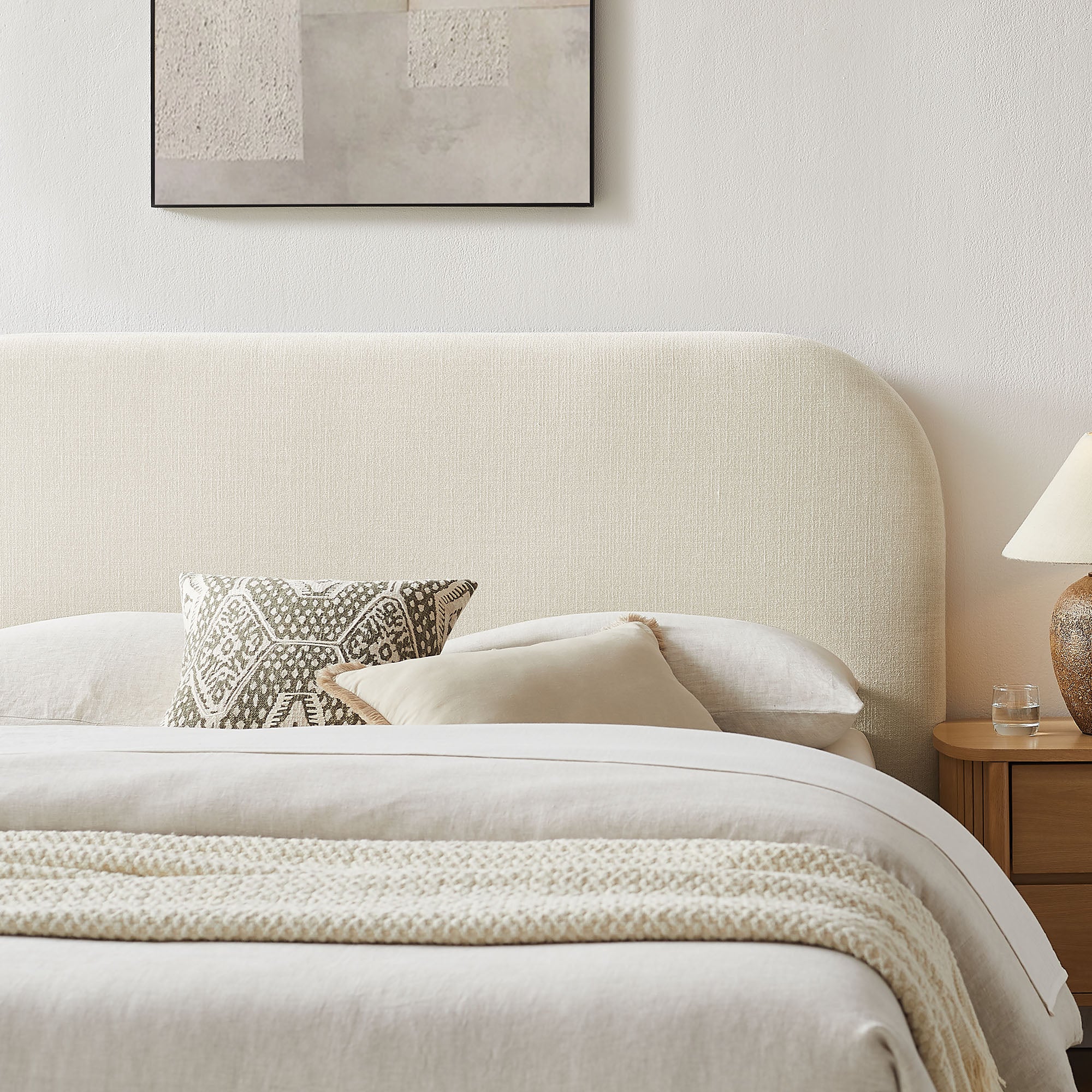 Keynote Fabric Upholstered Storage Platform Bed Frame