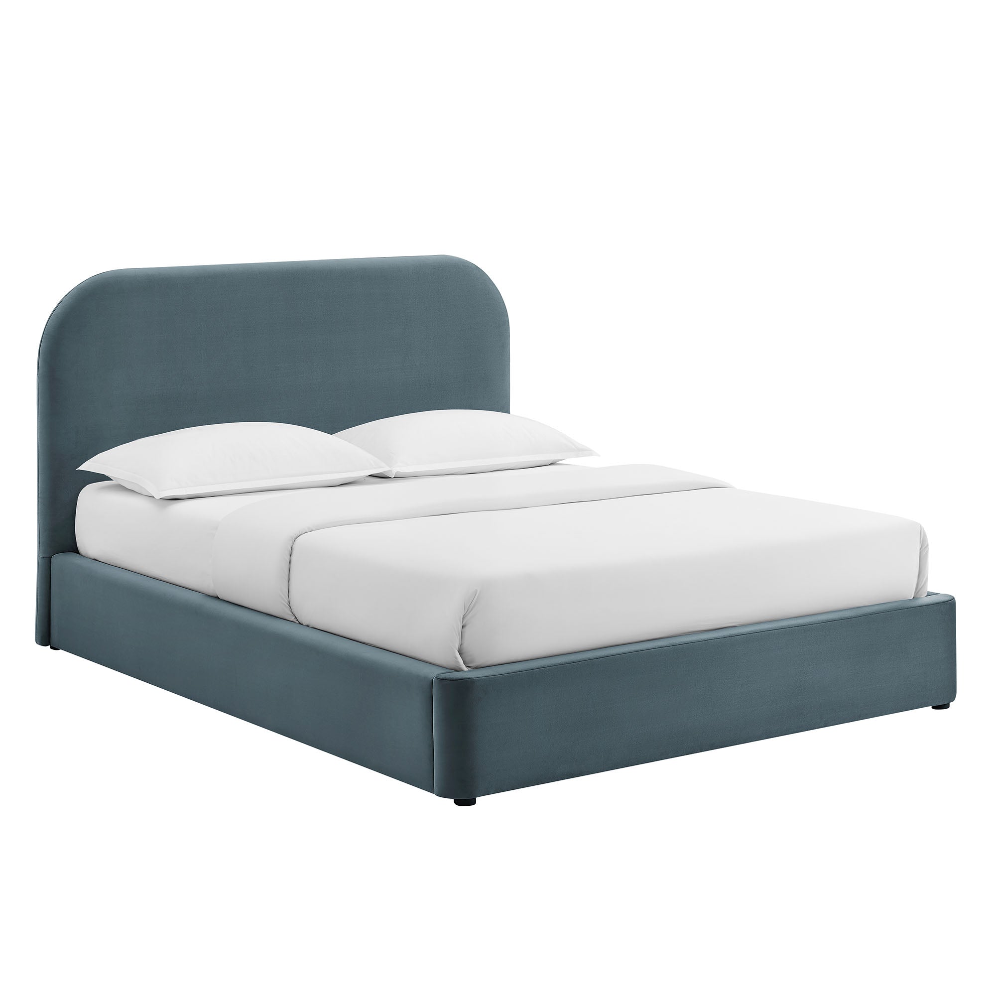Keynote Performance Velvet Storage Platform Bed Frame