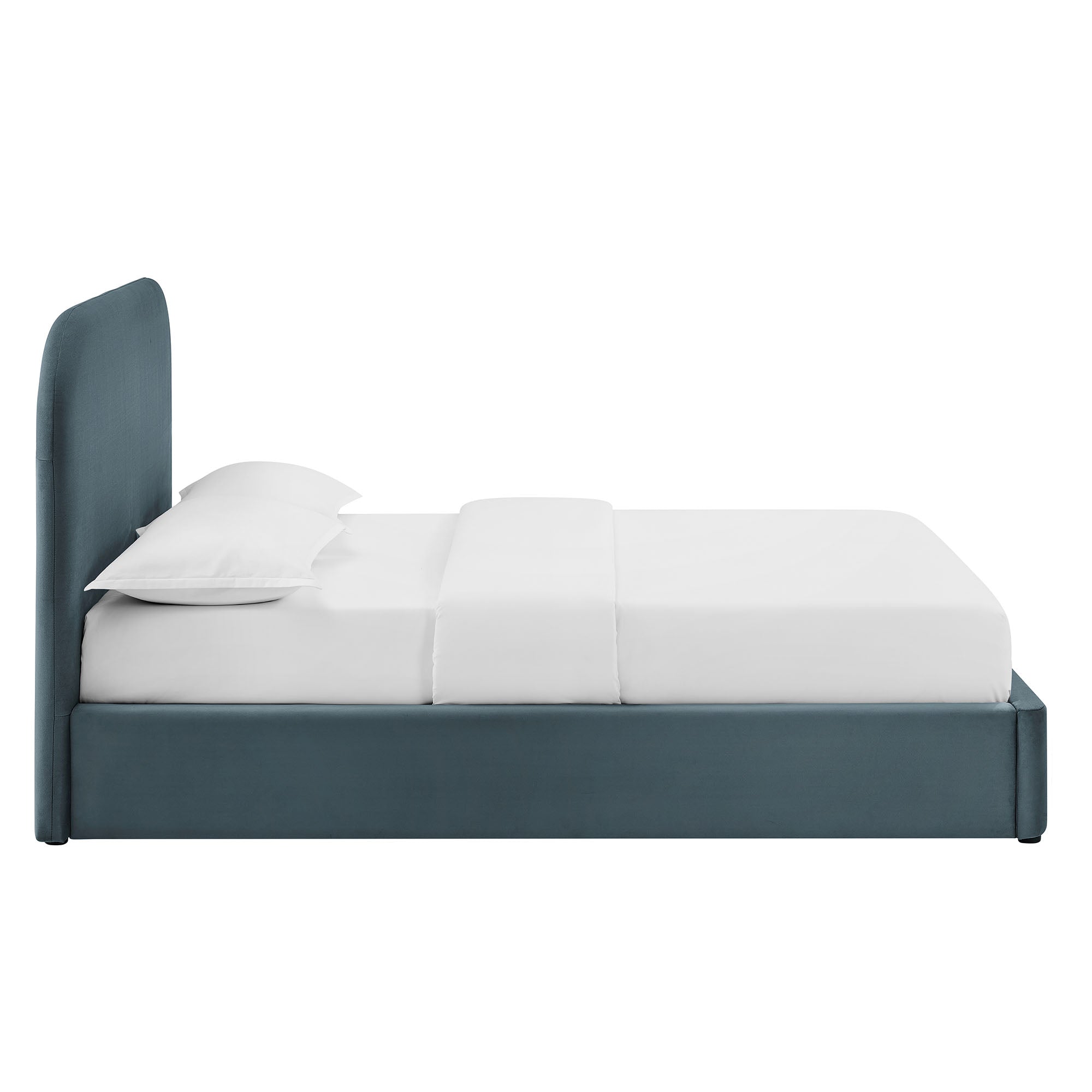 Keynote Performance Velvet Storage Platform Bed Frame