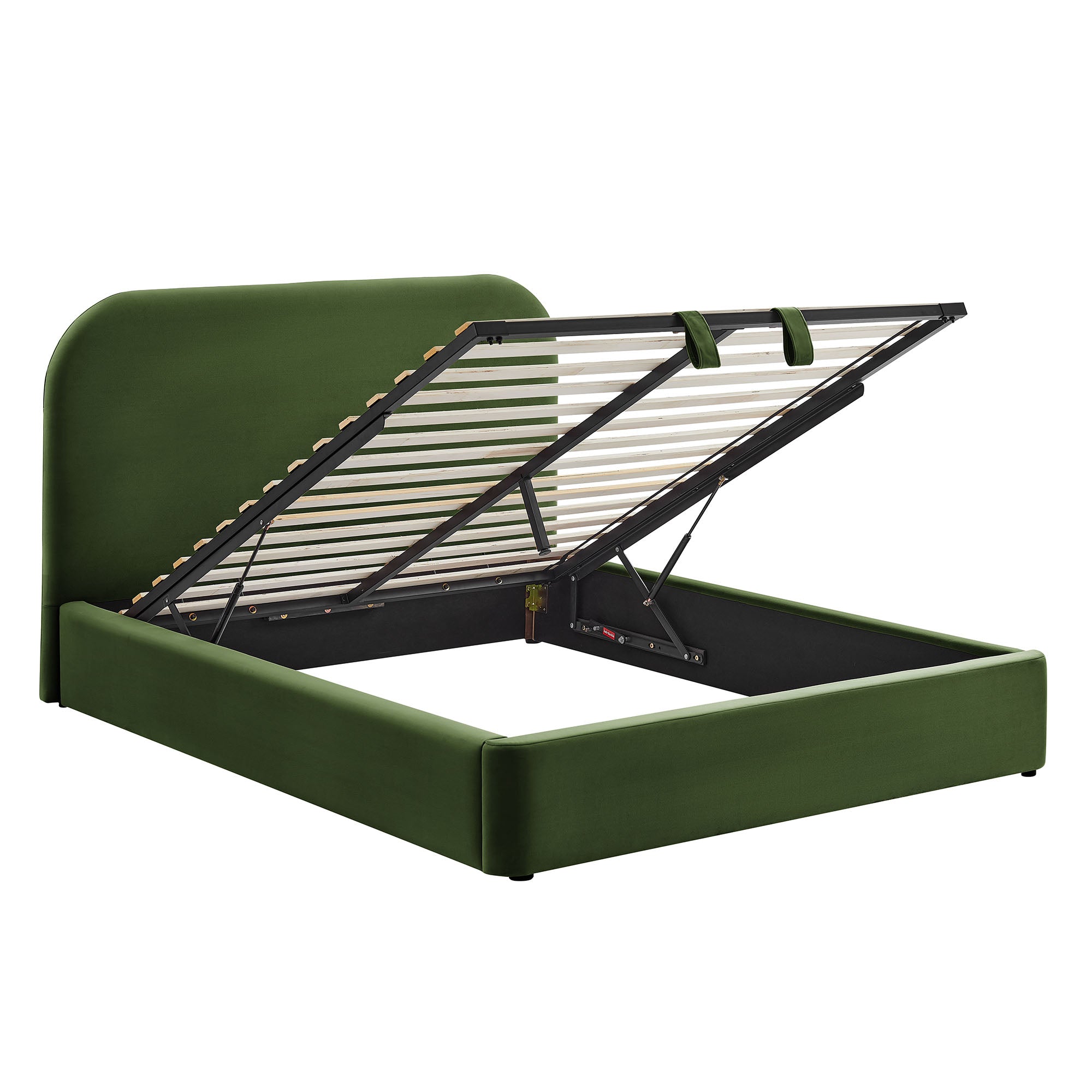 Keynote Performance Velvet Storage Platform Bed Frame