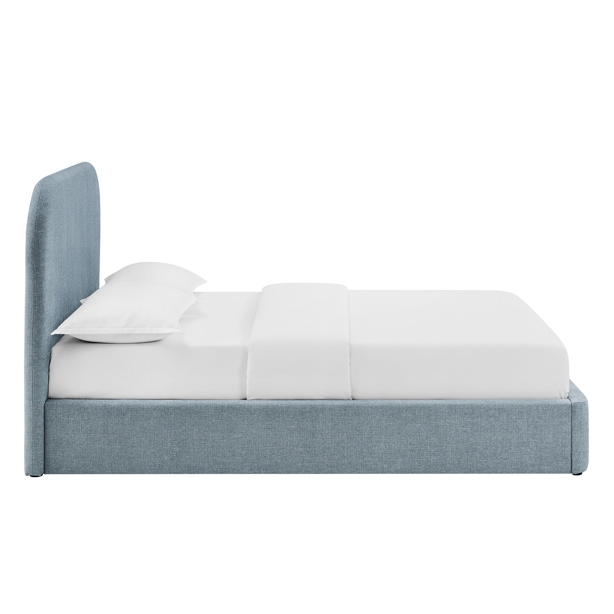 Keynote Fabric Upholstered Storage Platform Bed Frame