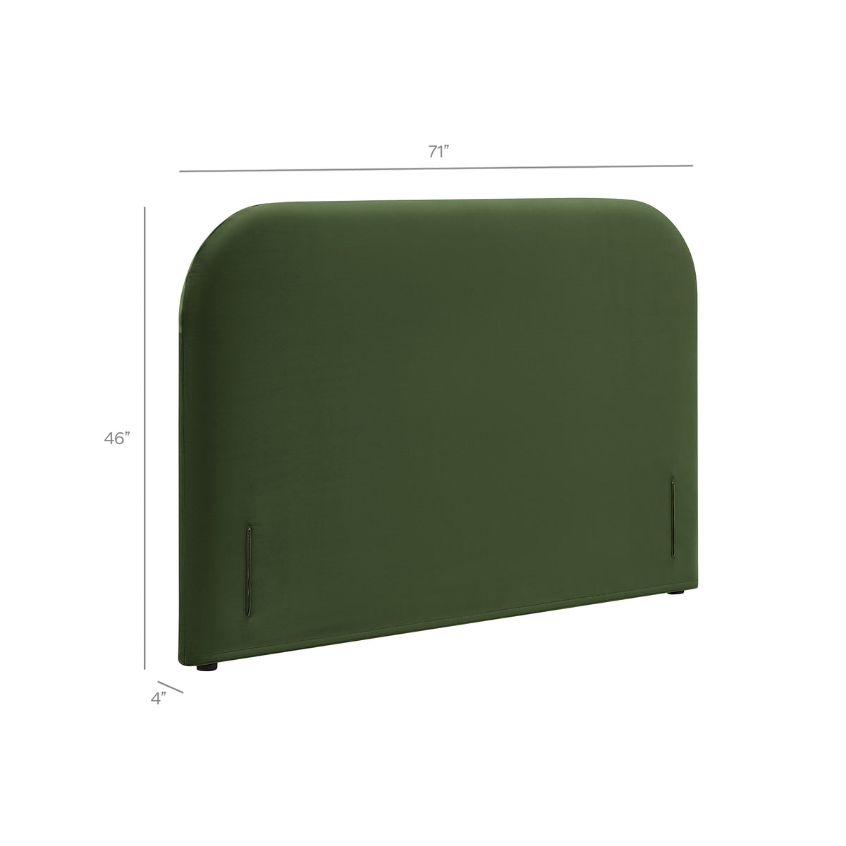 Keynote Stain-Resistant Performance Velvet Headboard