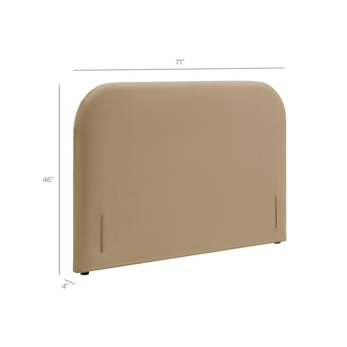 Keynote Stain-Resistant Performance Velvet Headboard