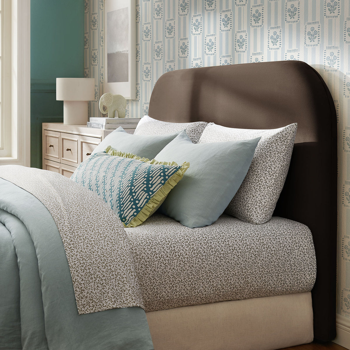 Keynote Stain-Resistant Performance Velvet Headboard