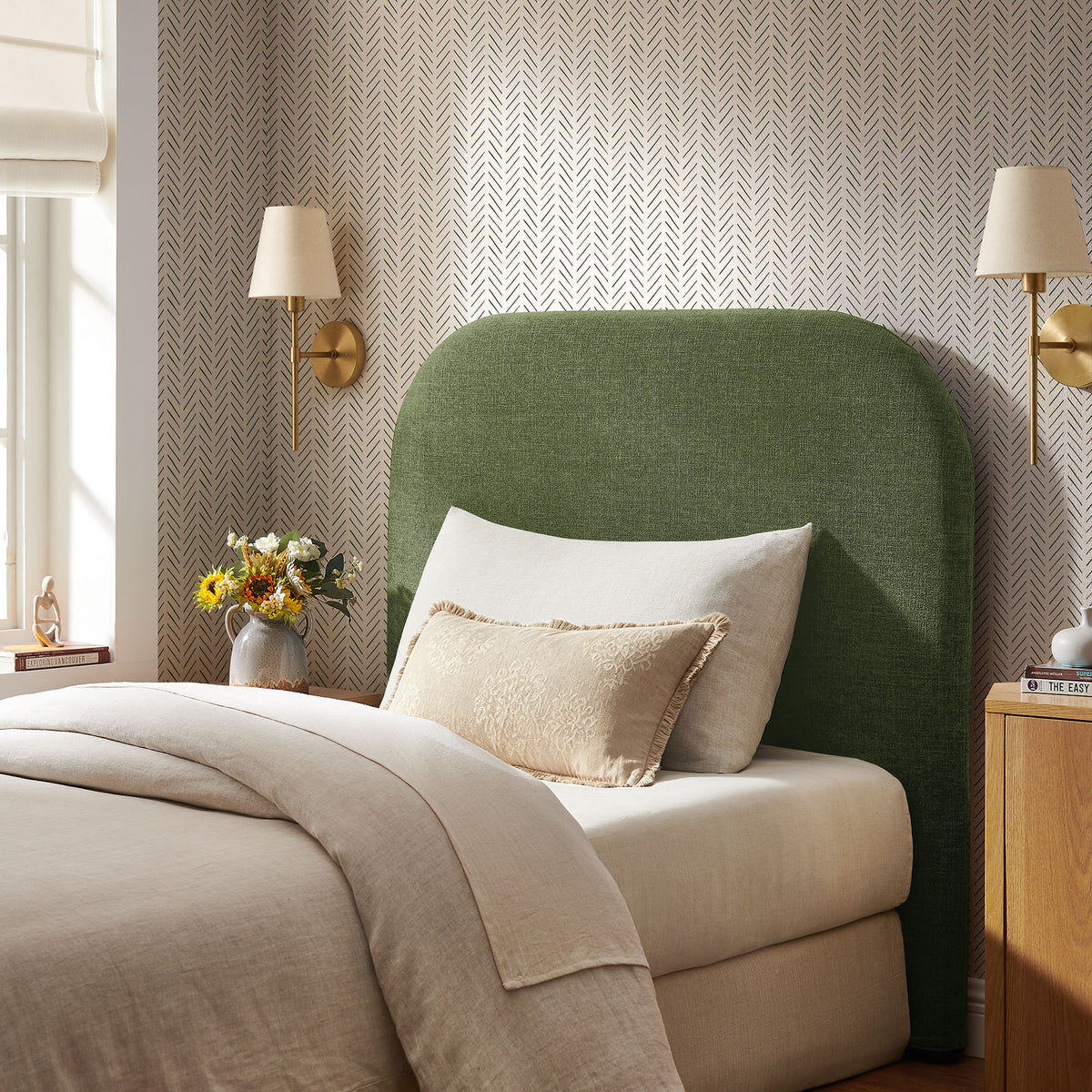 Keynote Upholstered Fabric Headboard