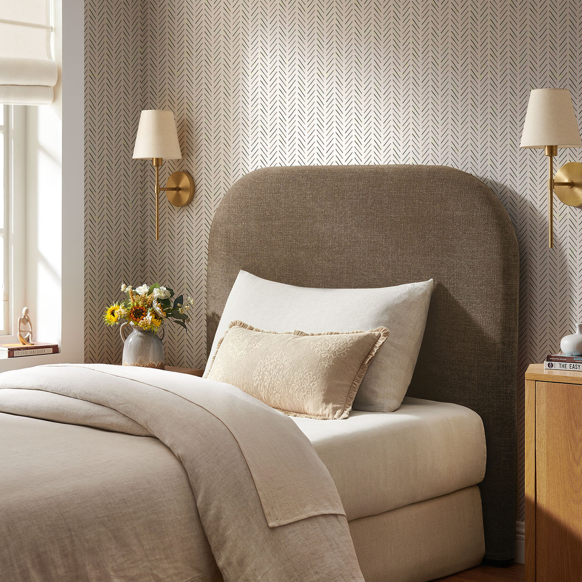 Keynote Upholstered Fabric Headboard