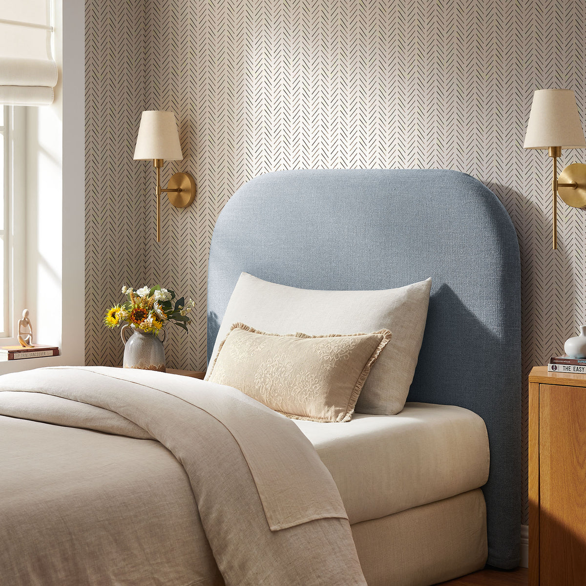 Keynote Upholstered Fabric Headboard