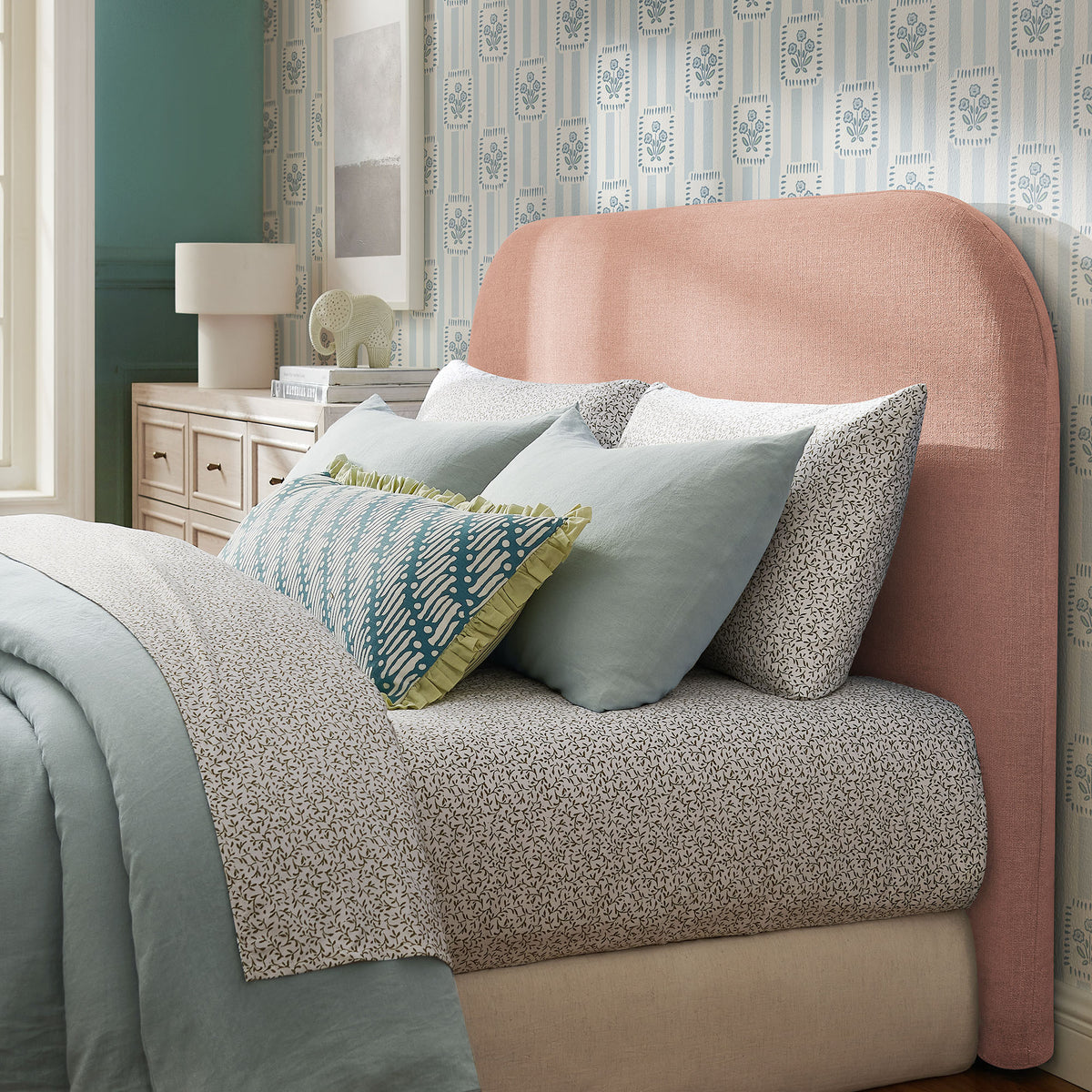 Keynote Upholstered Fabric Headboard