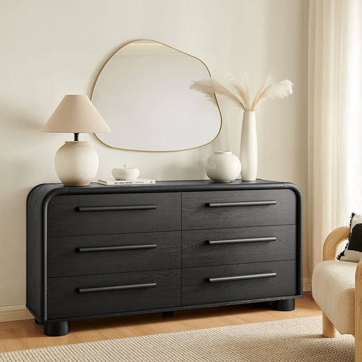 Bellamy Curved 6-Drawer Dresser
