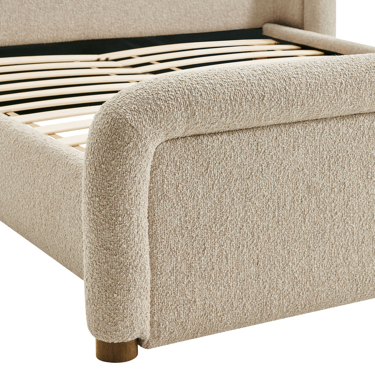 Tasmin Upholstered Fabric Platform Bed