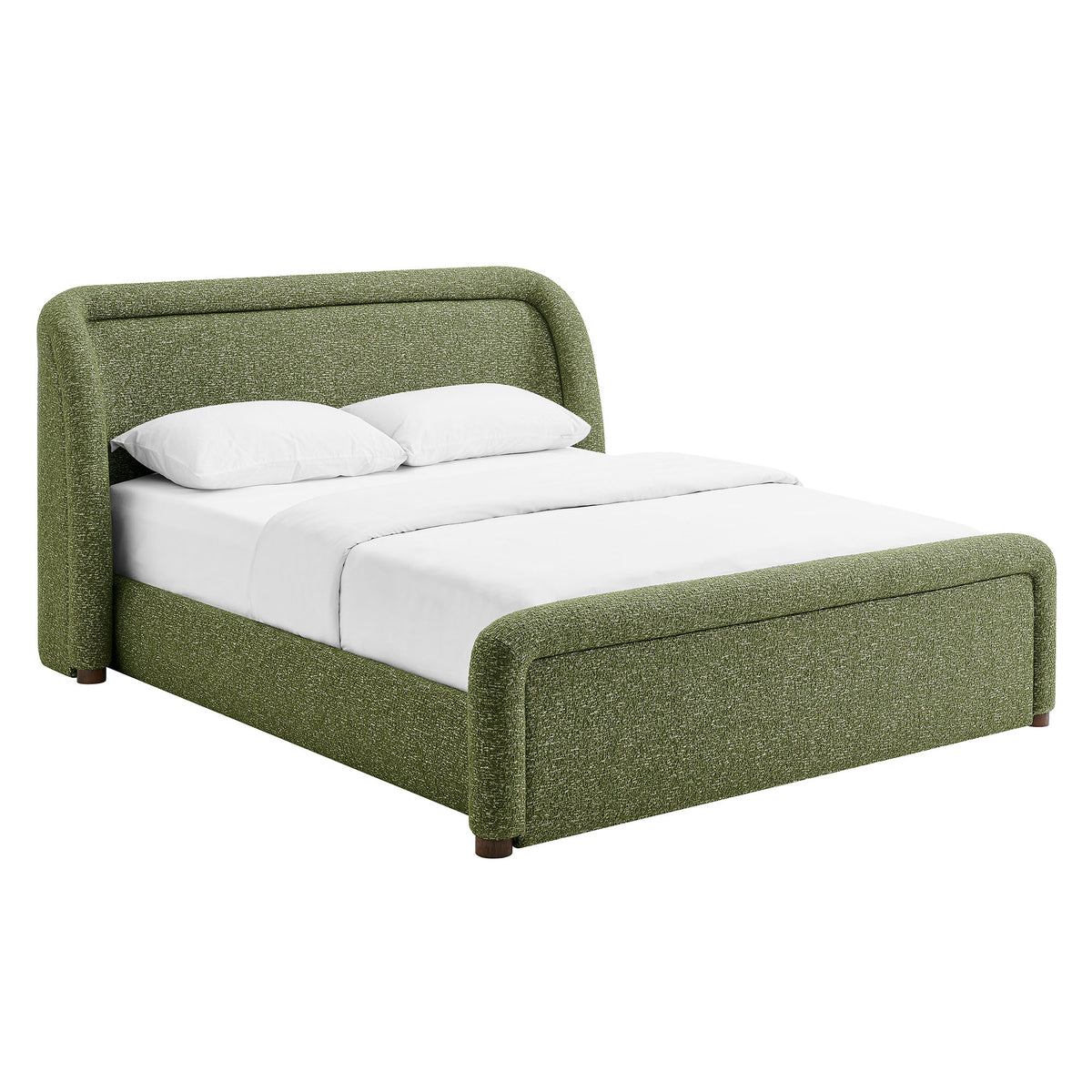 Tasmin Upholstered Fabric Platform Bed