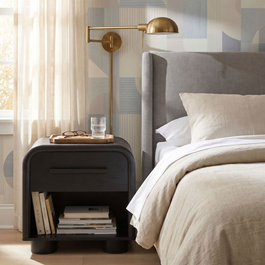 Bellamy Curved 1-Drawer Nightstand