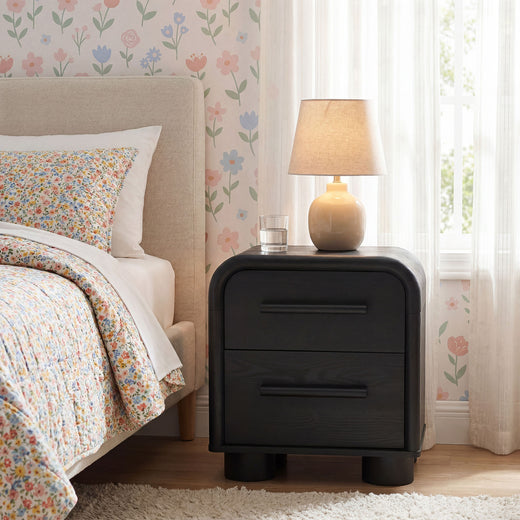Bellamy Curved 2-Drawer Nightstand